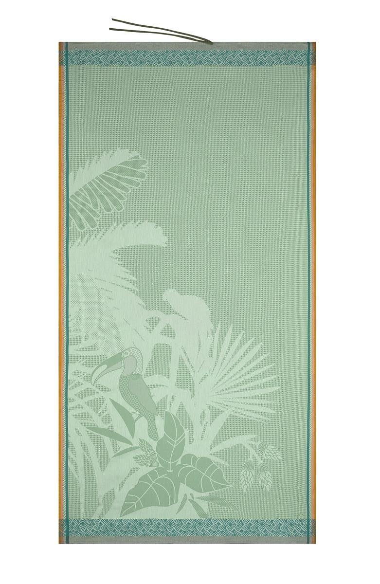 Le Jacquard Francais Strandtuch Strandtuch Amazonie Jade 100x200 cm, (1-St), Waffelpiqué