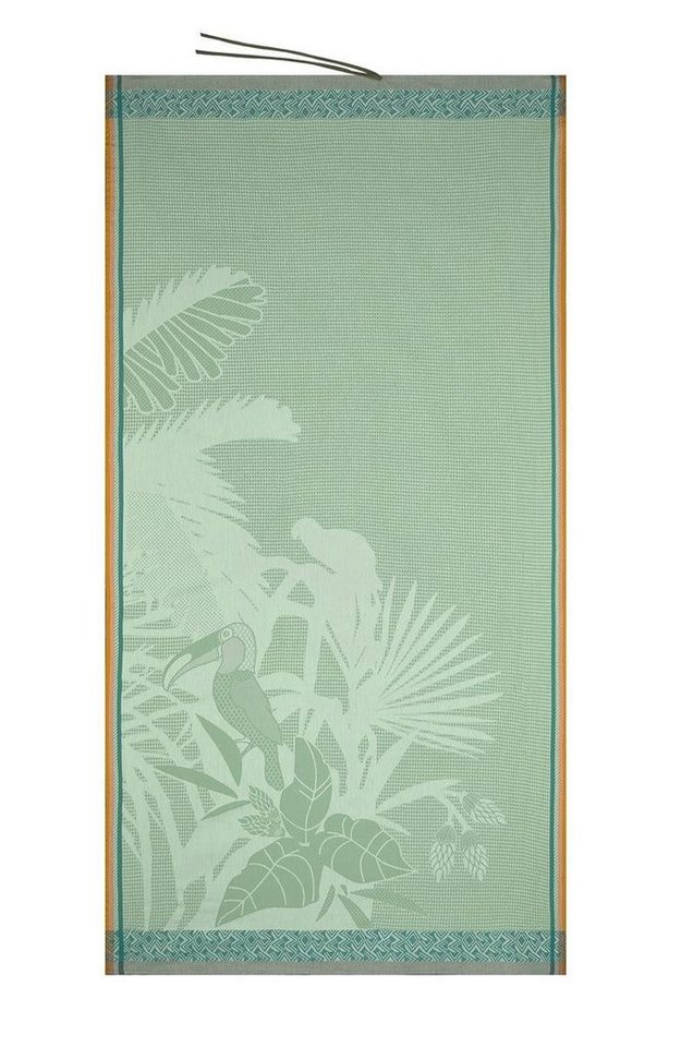 Le Jacquard Francais Strandtuch Strandtuch Amazonie Jade 100x200 cm, (1-St),  Waffelpiqué