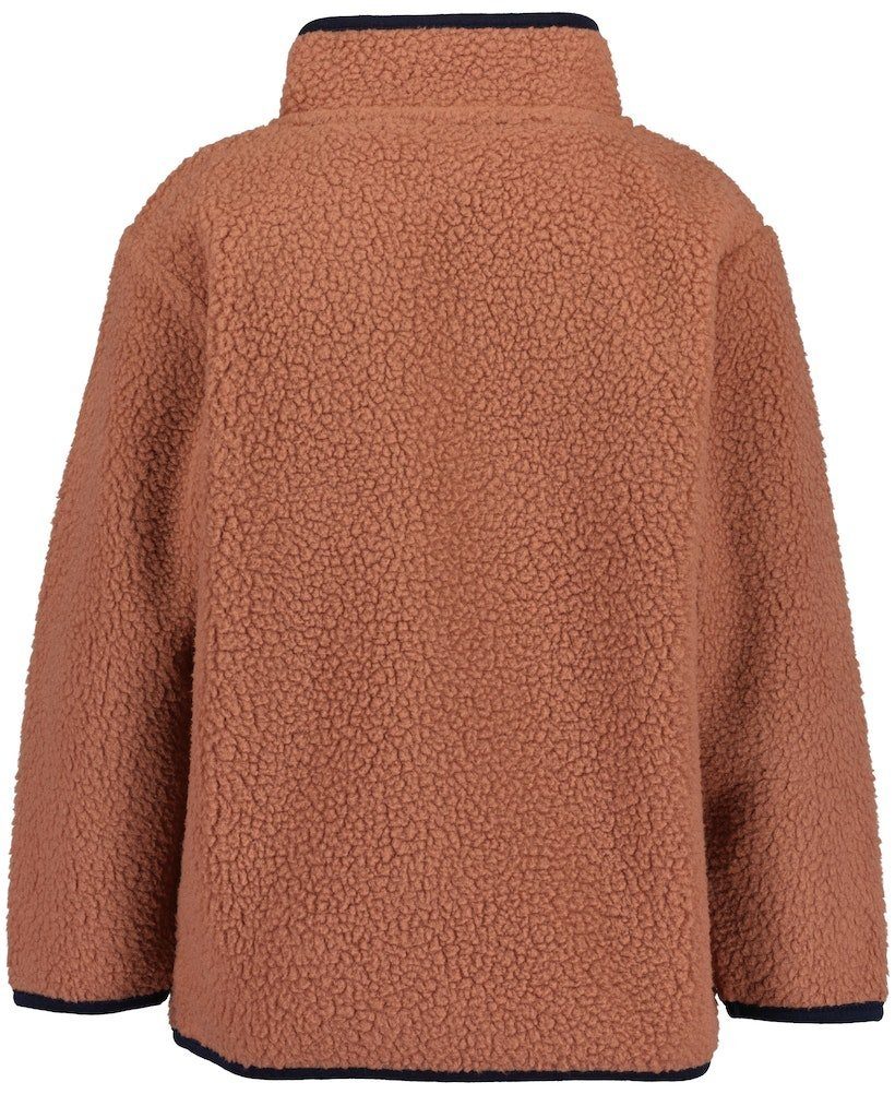 Blue Seven Fleecejacke Blue Seven Fleecejacke Jacke Stehkragen Sherpafleece kupferbraun (kein Set)