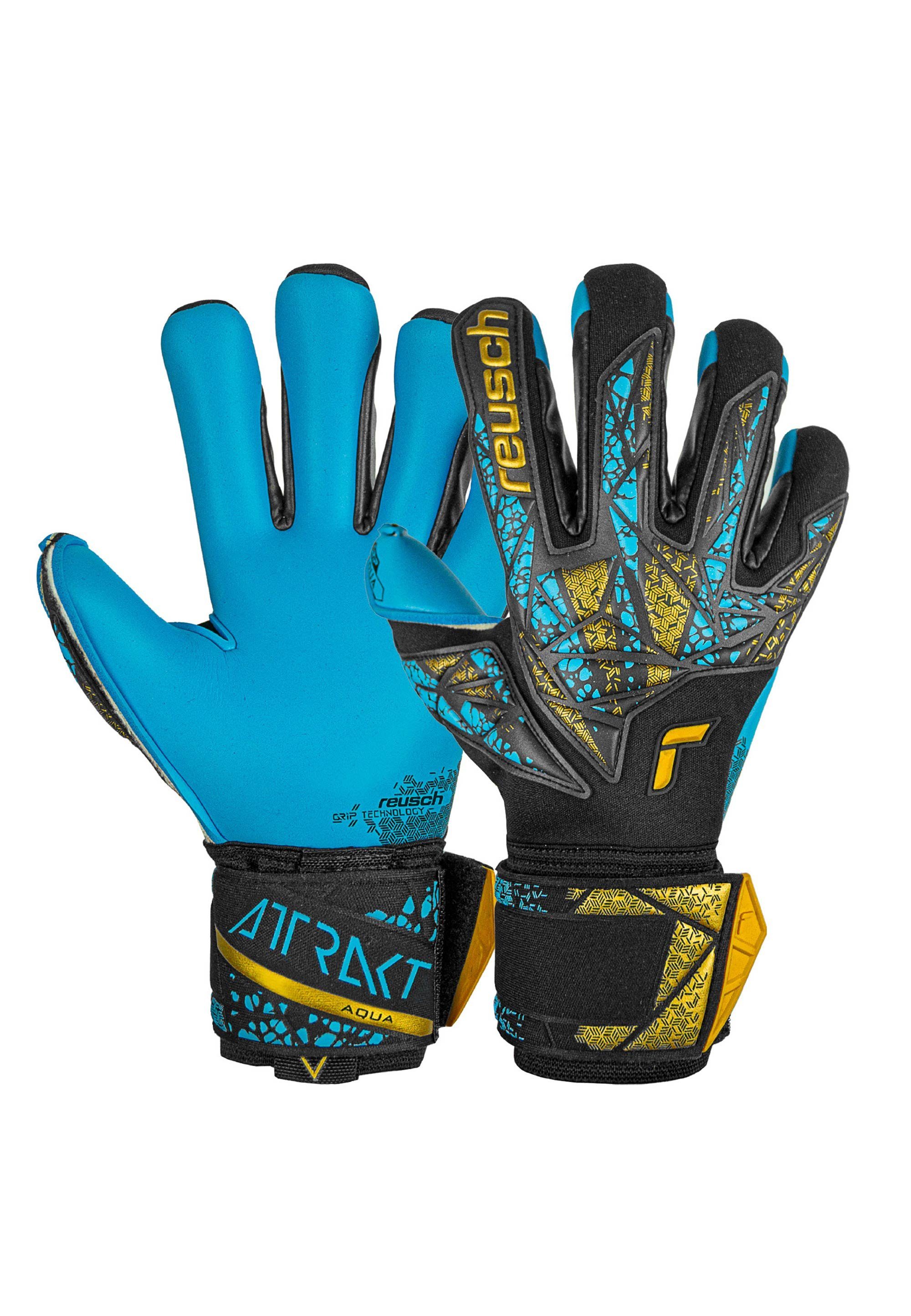 Reusch Torwarthandschuhe Attrakt Aqua Finger Support mit Evolution Negative Cut