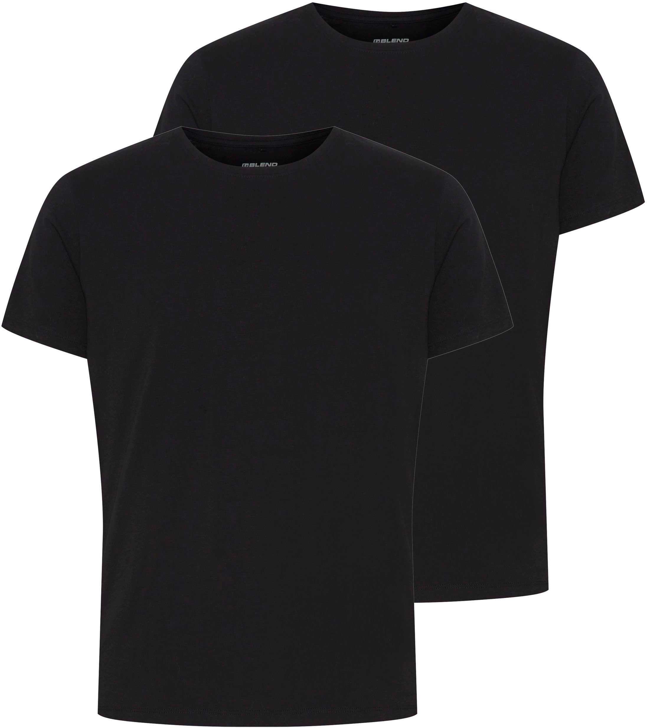 Blend T-Shirt (Packung, 2er-Pack) BLACK