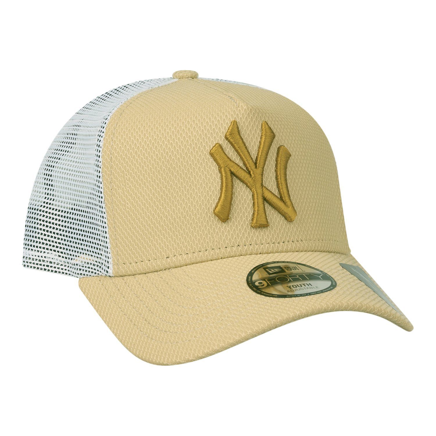 New Era York New Yankees DIAMOND Baseball Gold TRUCKER Cap