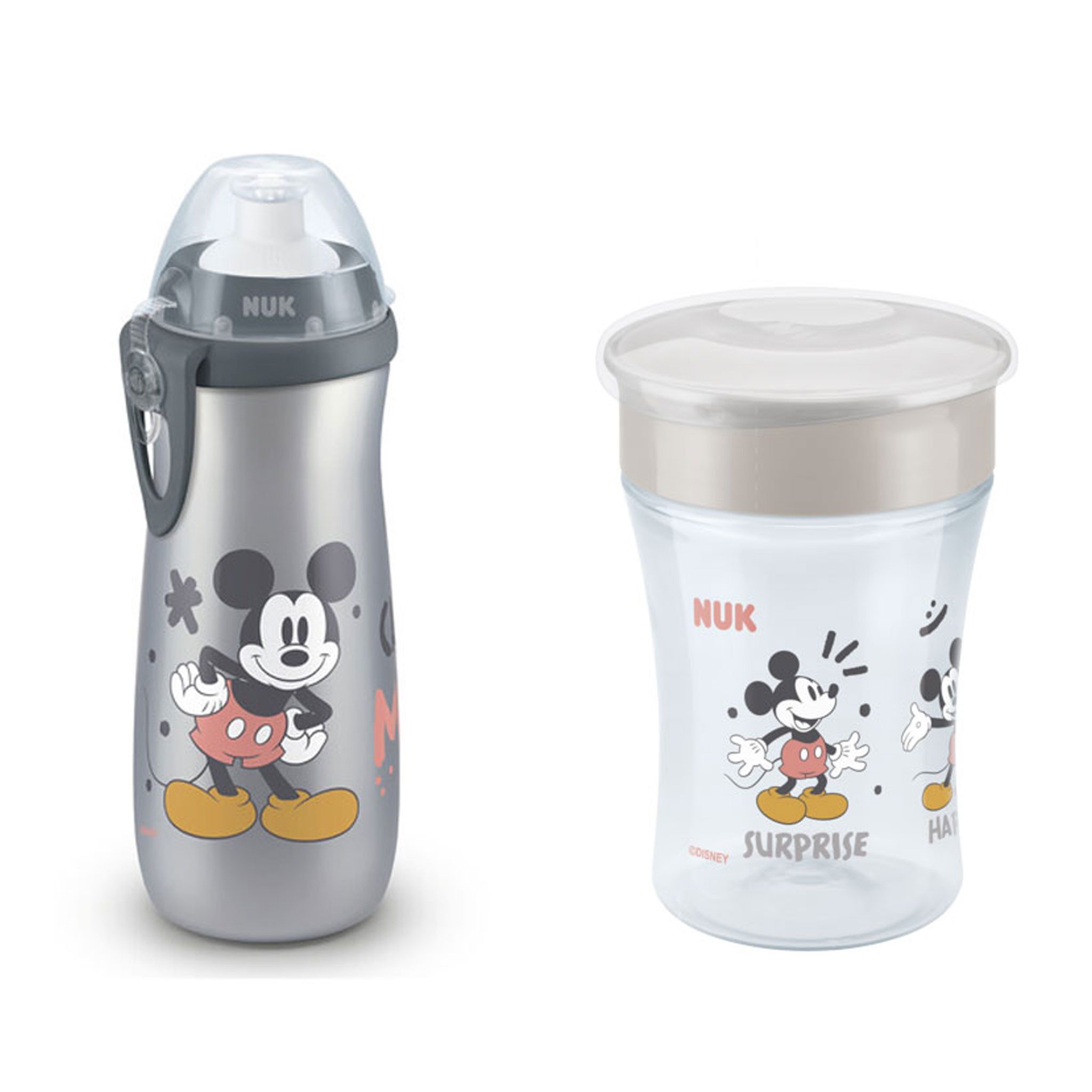 Babyflasche NUK Trinkflasche Disney Magic Cup 230ml + Sports Cup 450ml BPA Frei