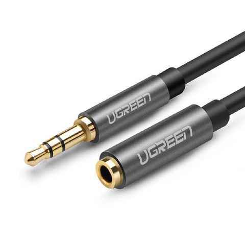 UGREEN Kabel AUX Verlängerungskabel 3,5 mm Miniklinke 3m Aux-Adapter silber Audio-Kabel