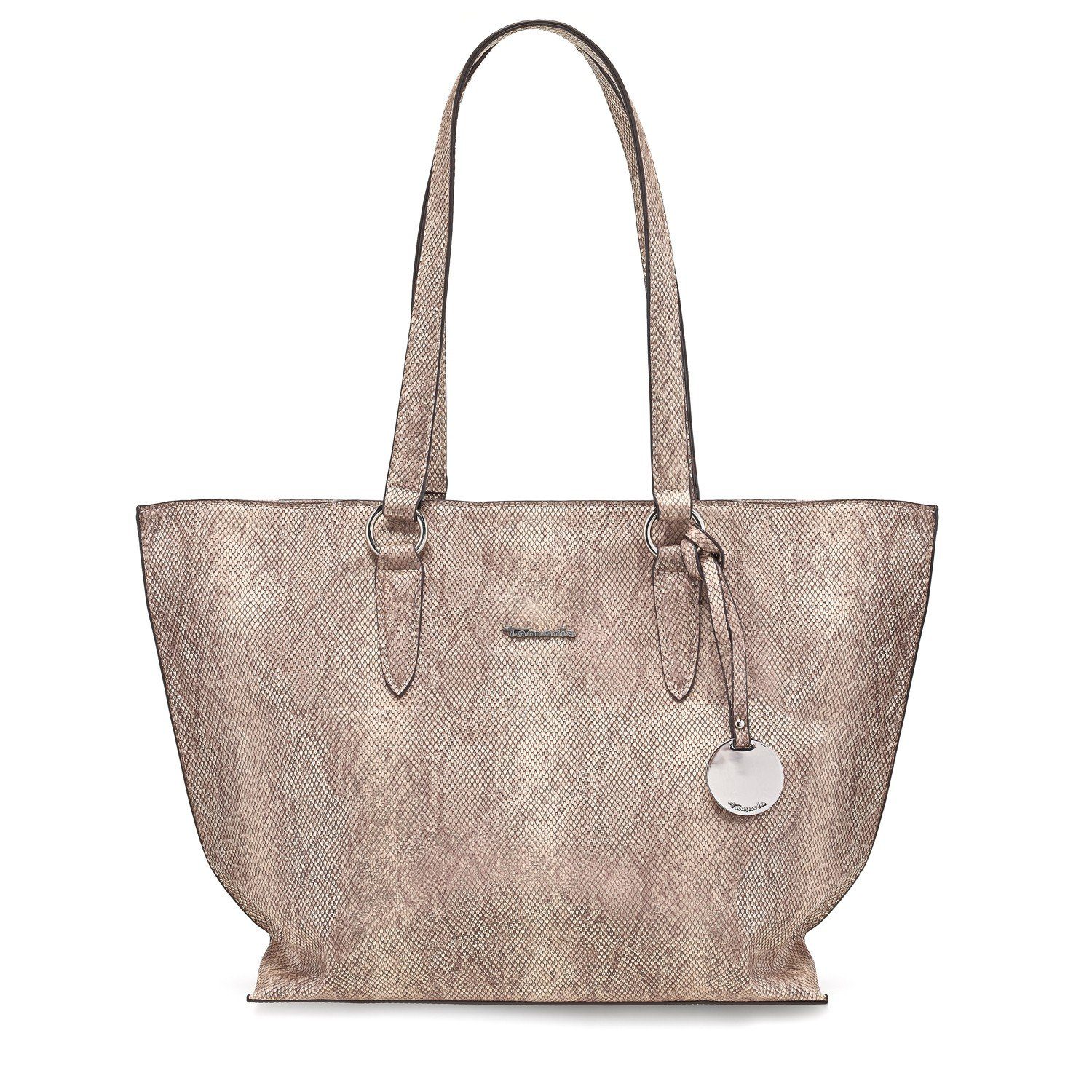 Tamaris Shopper Neve (Set), Damen Handtasche Shopping Bag Shopper Charm,  Der zusätzliche, abnehmbare Charm läßt sich auch als Spieglein verwenden.