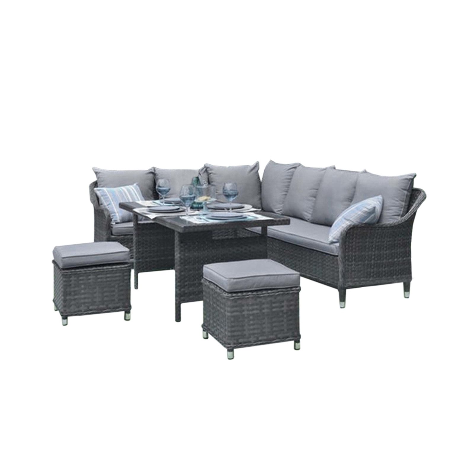 HTI-Living Garten-Essgruppe Outdoor Möbel Ecksofa mit günstig online kaufen