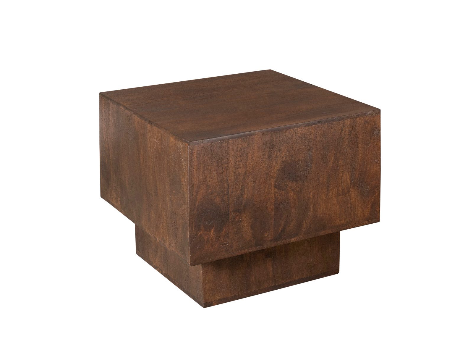 Villa Möbel Couchtisch Petunia (Packung, 1-St., 1 St. Couchtisch), aus massivem Mangoholz, braun, in eleganter Würfelform.