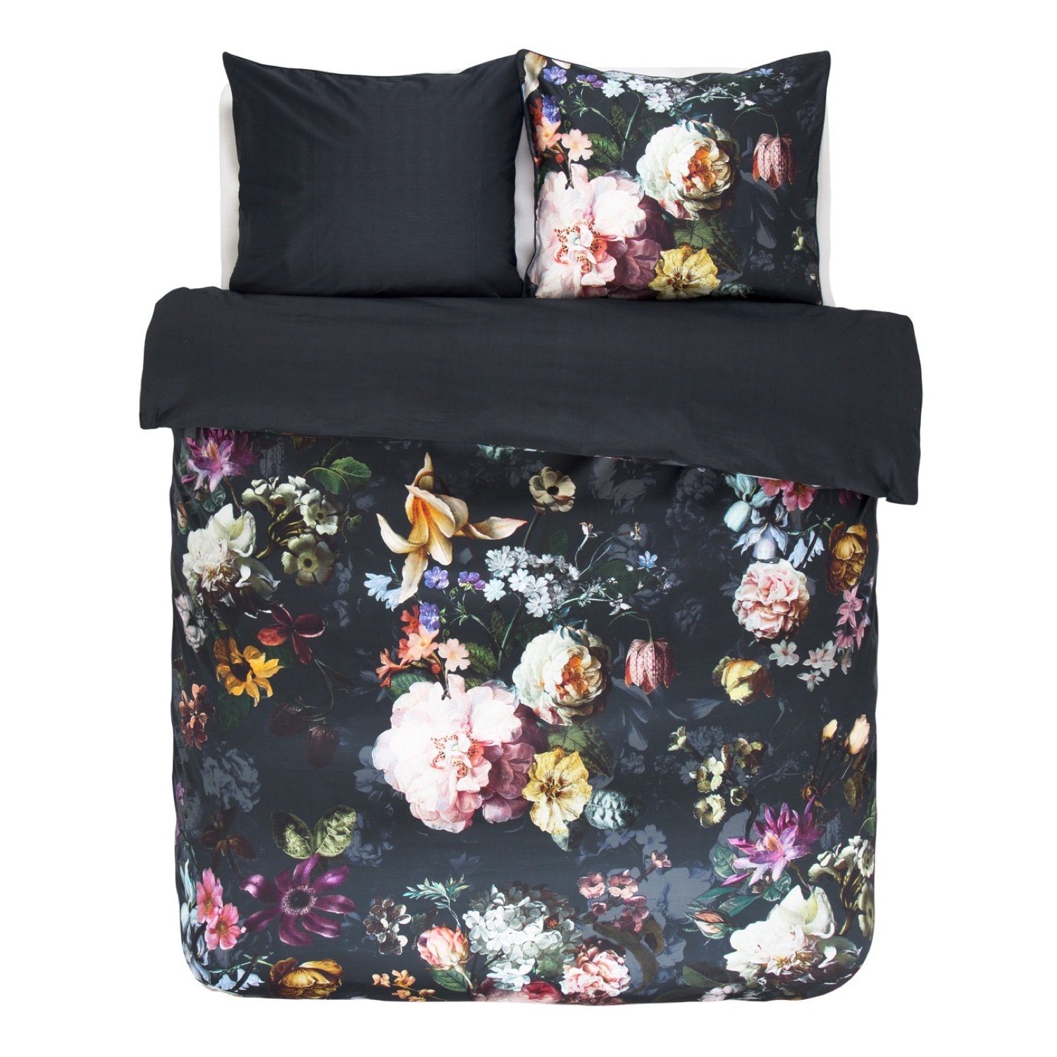 Essenza Bettwäsche Fleur Nightblue Satin, Satin, günstig online kaufen