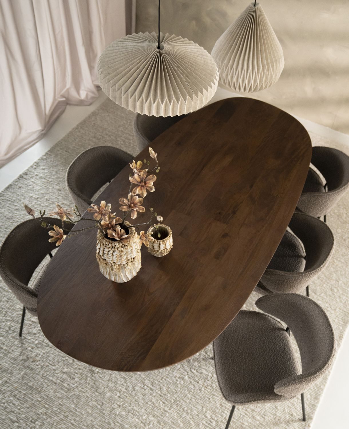 Maison ESTO Esstisch KOKO Esszimmertisch massiv oval Mango Holz braun, Verfügbar in drei Größen: 300 × 110 cm, 240 × 110 cm und 180 × 110 cm