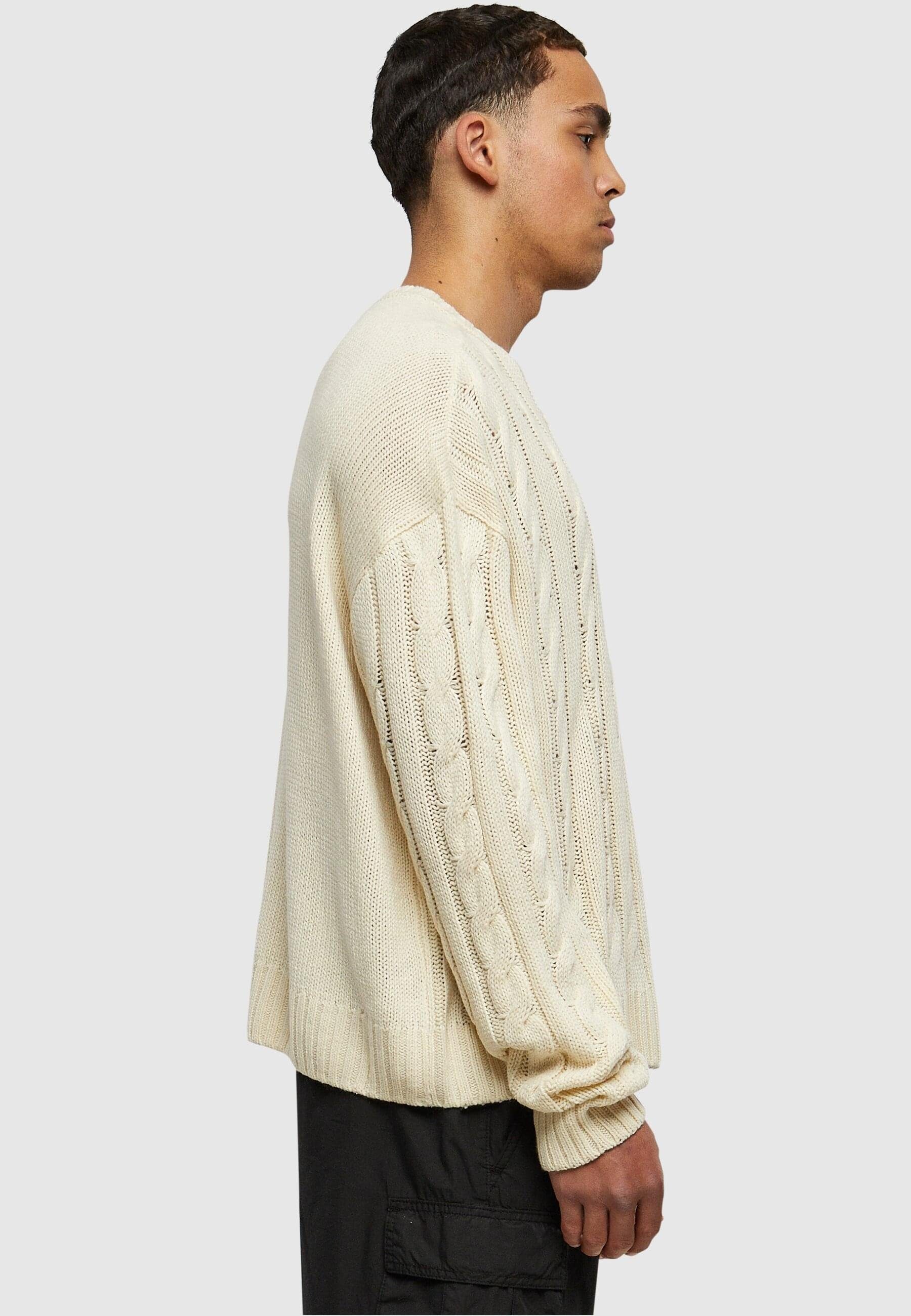URBAN Sweater Herren CLASSICS (1-tlg) Strickpullover sand Boxy