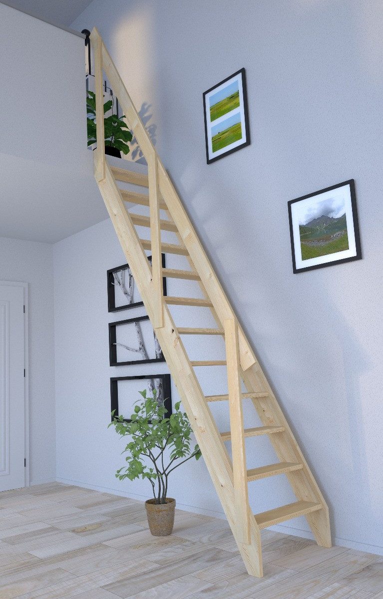 Starwood Raumspartreppe Raumspartreppe Fichte 2000 gerade-Holzgeländer (1 Q günstig online kaufen