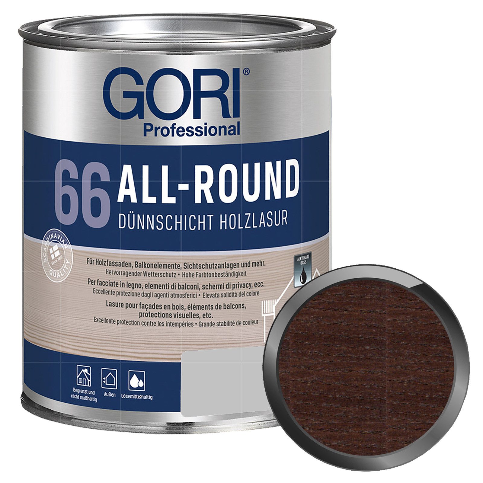 Holzschutzlasur 66 ALL-ROUND - 0.75 LTR