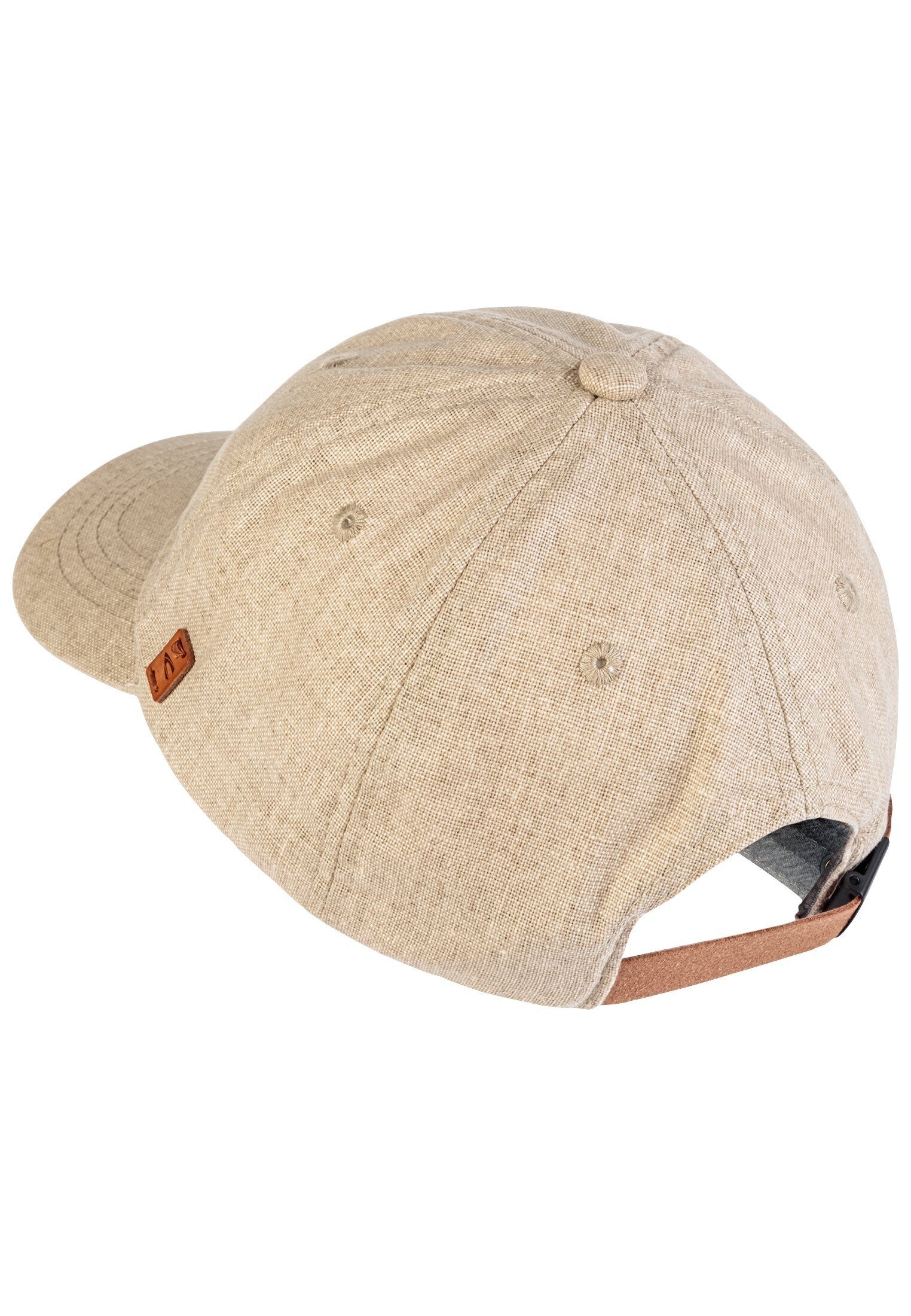 camel active Baseball Cap Cap aus einem Baumwoll-Leinen-Mix