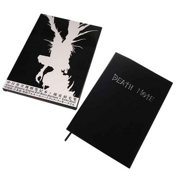 GalaxyCat Tagebuch Notizbuch des Todes von Light Yagami für Death Note Fans mit Federkiel, Death Note Buch