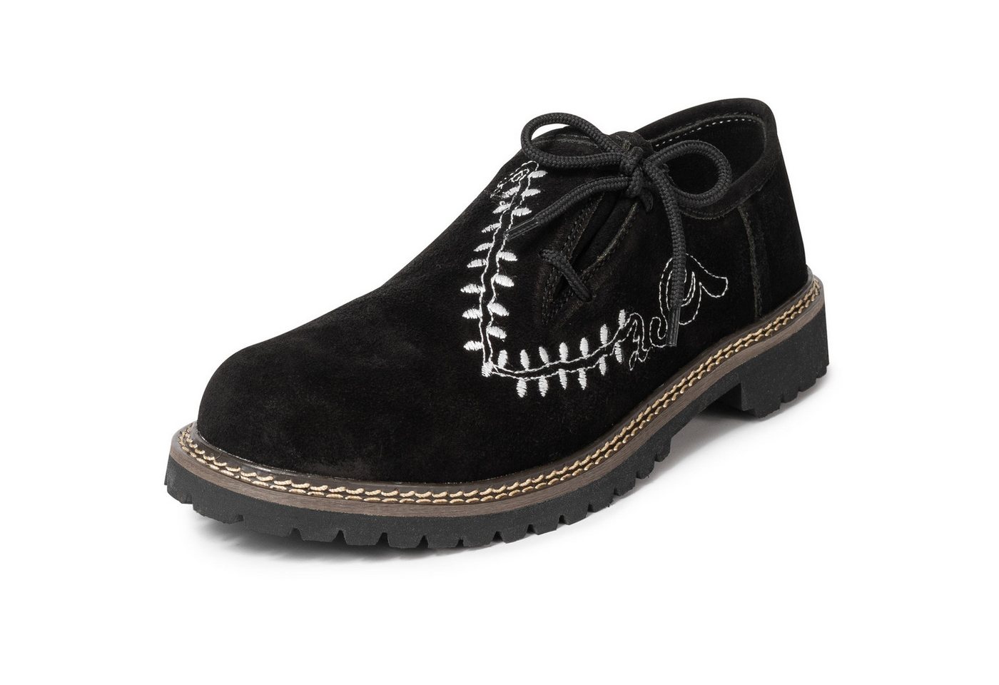 PAULGOS Trachtenschuhe Trachten Schuhe Haferl Schnürschuh 100% Echtleder Haferlschuh