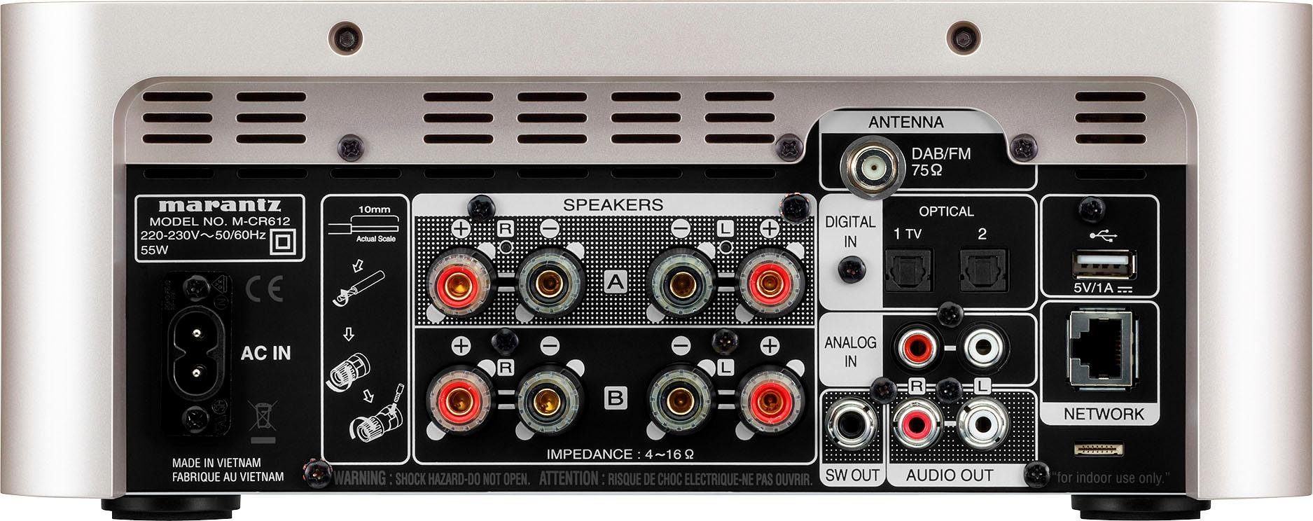 Marantz M-CR612 Netzwerk-Receiver 2.0 (Bluetooth, LAN (Ethernet), WLAN)