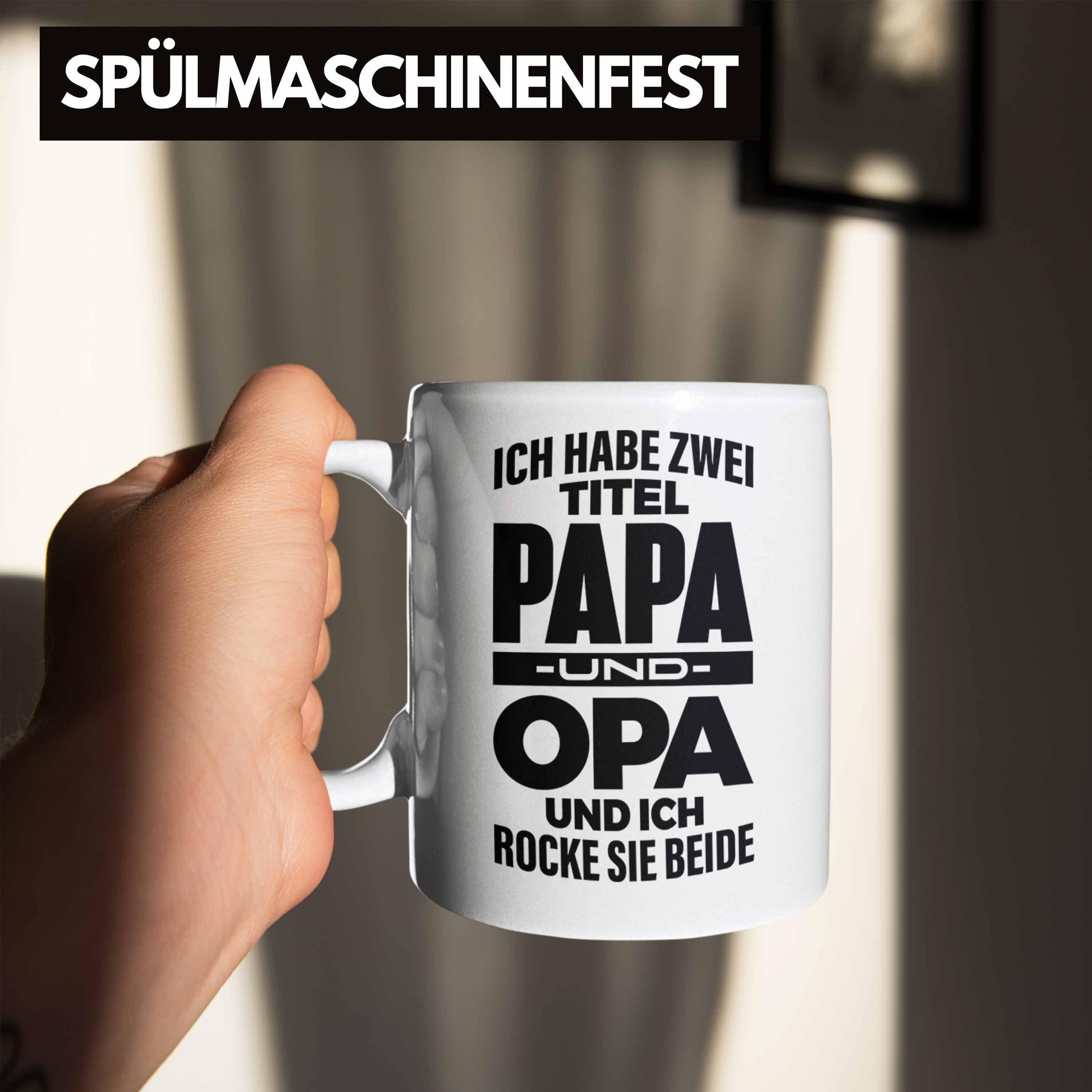 Opa Trendation und Papa Weiss Opa für Tasse Geschenk Opa Weihnachten Tasse Lustige Geburtstag Tasse Trendation - Bester