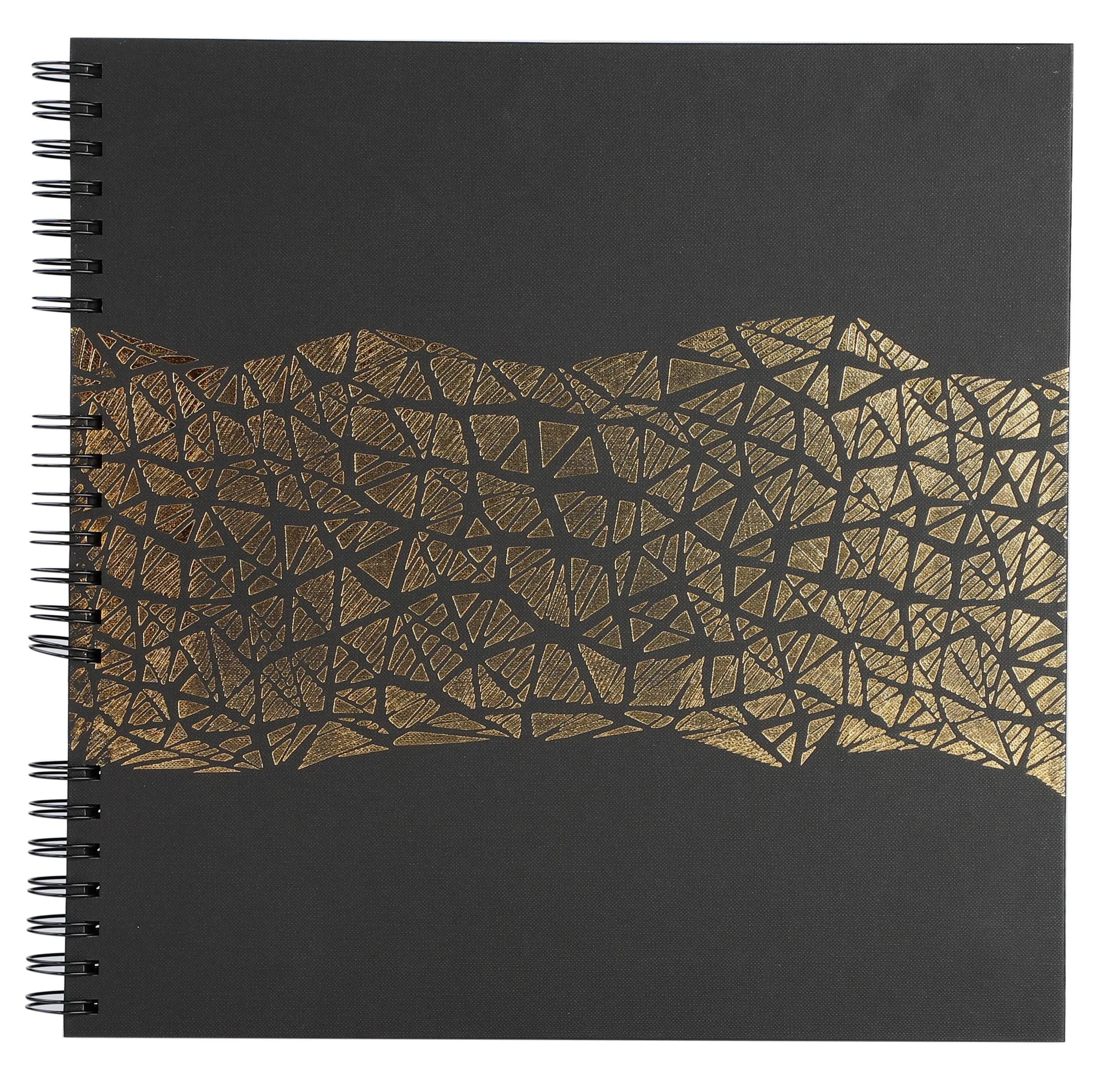 EXACOMPTA Fotoalbum Spiralfotoalbum ARAMY 32x32 cm, 60 Seiten schwarz - Schwarz - 16981E, Fotoalben Erinnerung