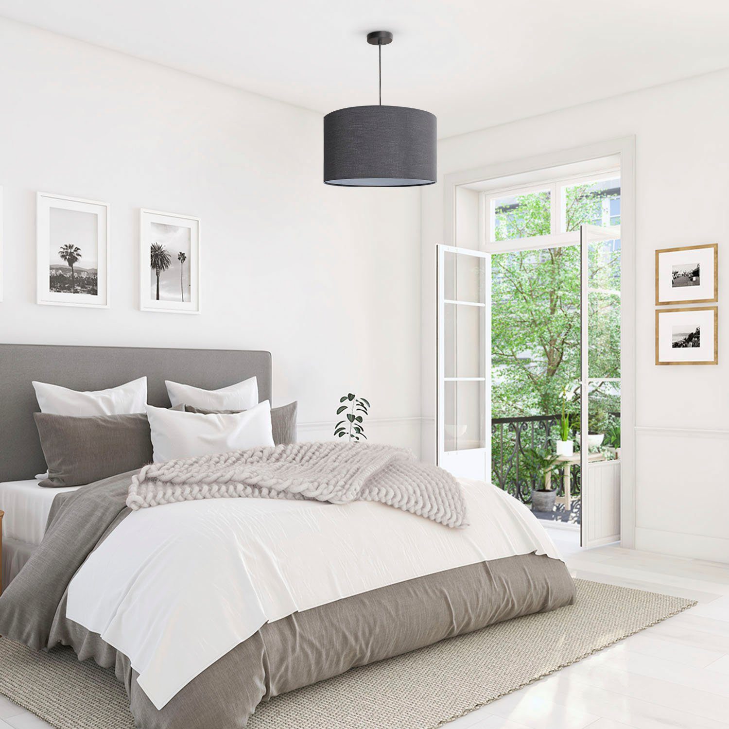 Paco Home Pendelleuchte HUGO UNI COLOR, ohne Leuchtmittel, Deckenlampe LED günstig online kaufen