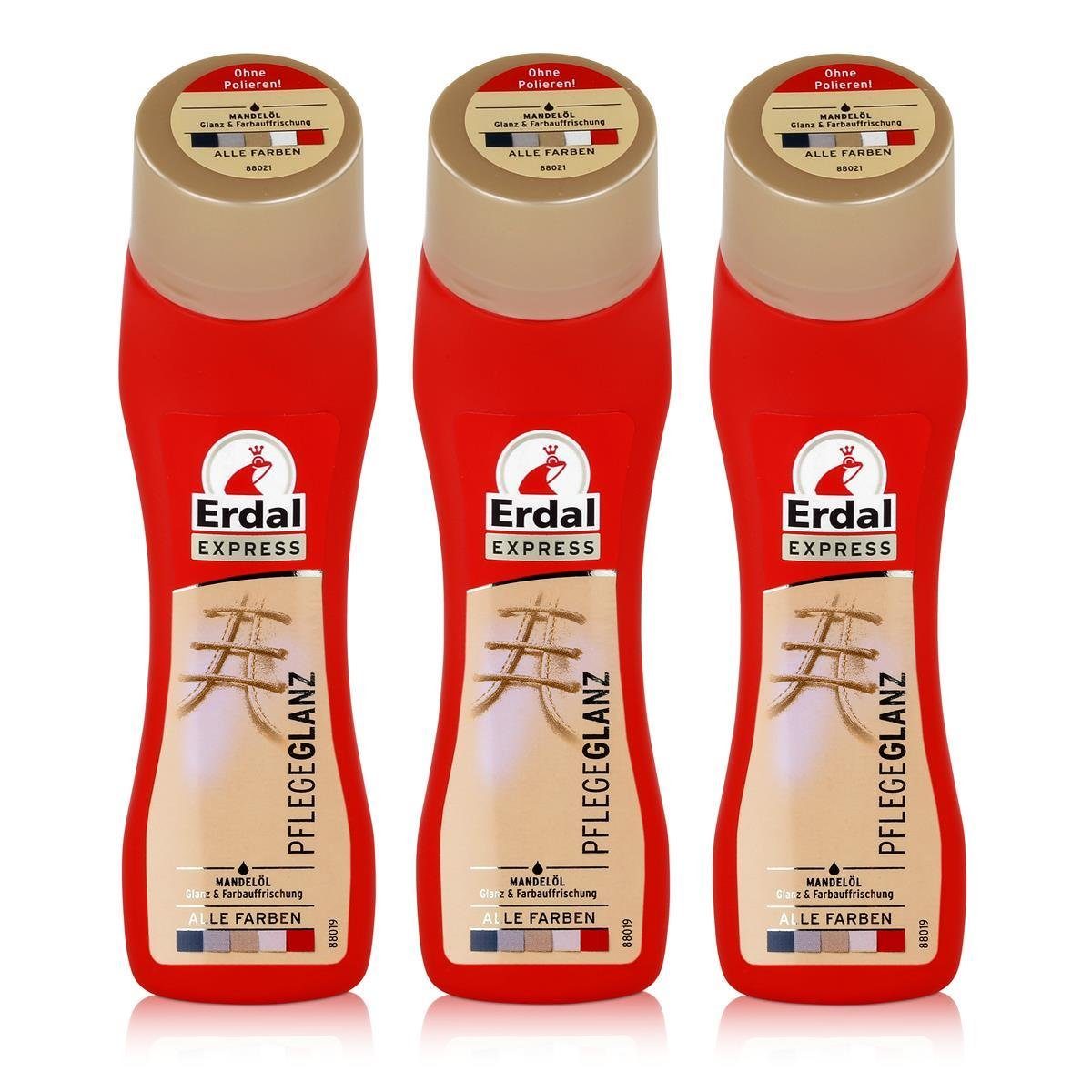 Erdal Erdal Express Pflegeglanz alle Farben 75ml - Mit Mandelöl (3er Pack) Reinigungstücher