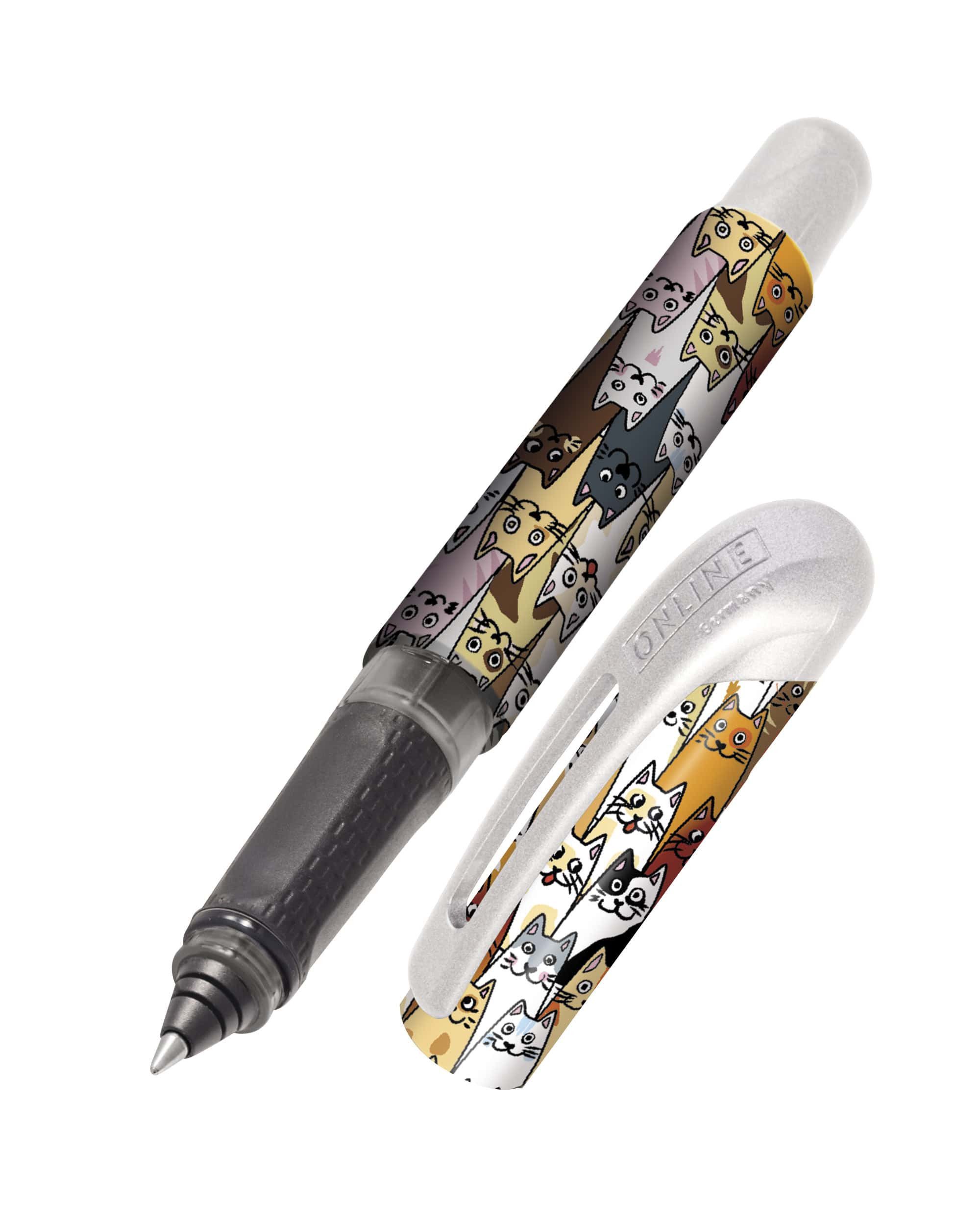 Online Pen Tintenroller College Tintenpatronen-Rollerball, ergonomisch, ideal für die Schule, hergestellt in Deutschland