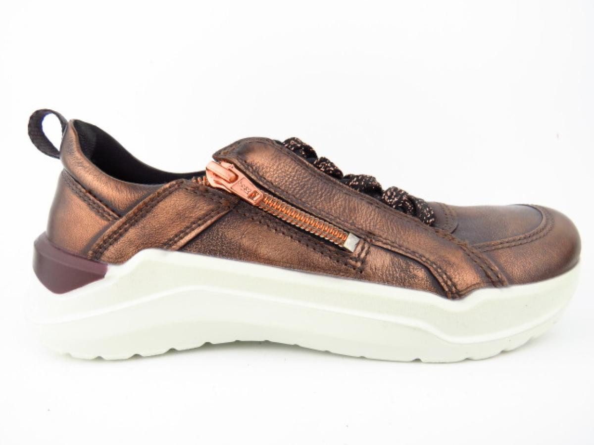 Ecco Intervene cognac Met. Schnürschuh