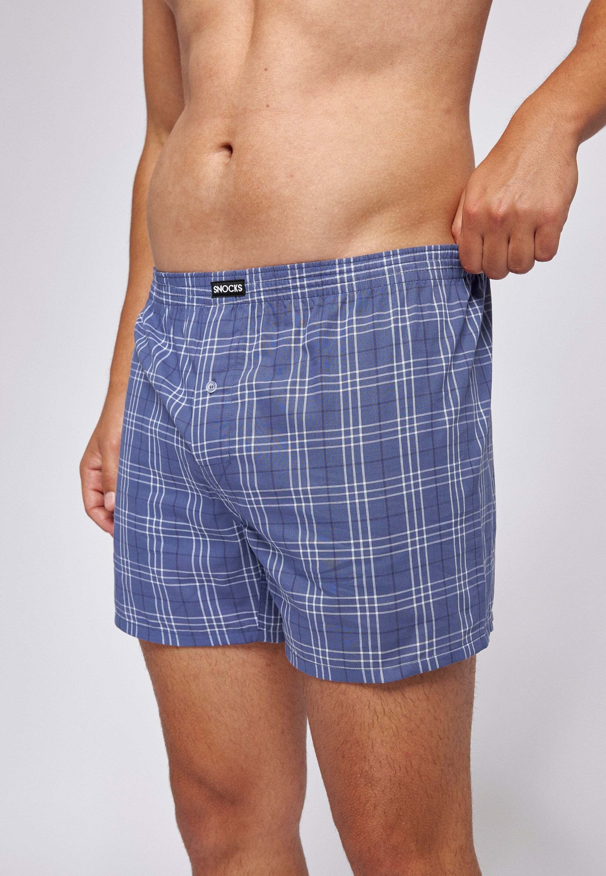 SNOCKS Weiter Boxer American Boxershorts Woven (3-St) aus 100% Bio-Baumwolle, bequeme weite Passform – Bild 5 von 5