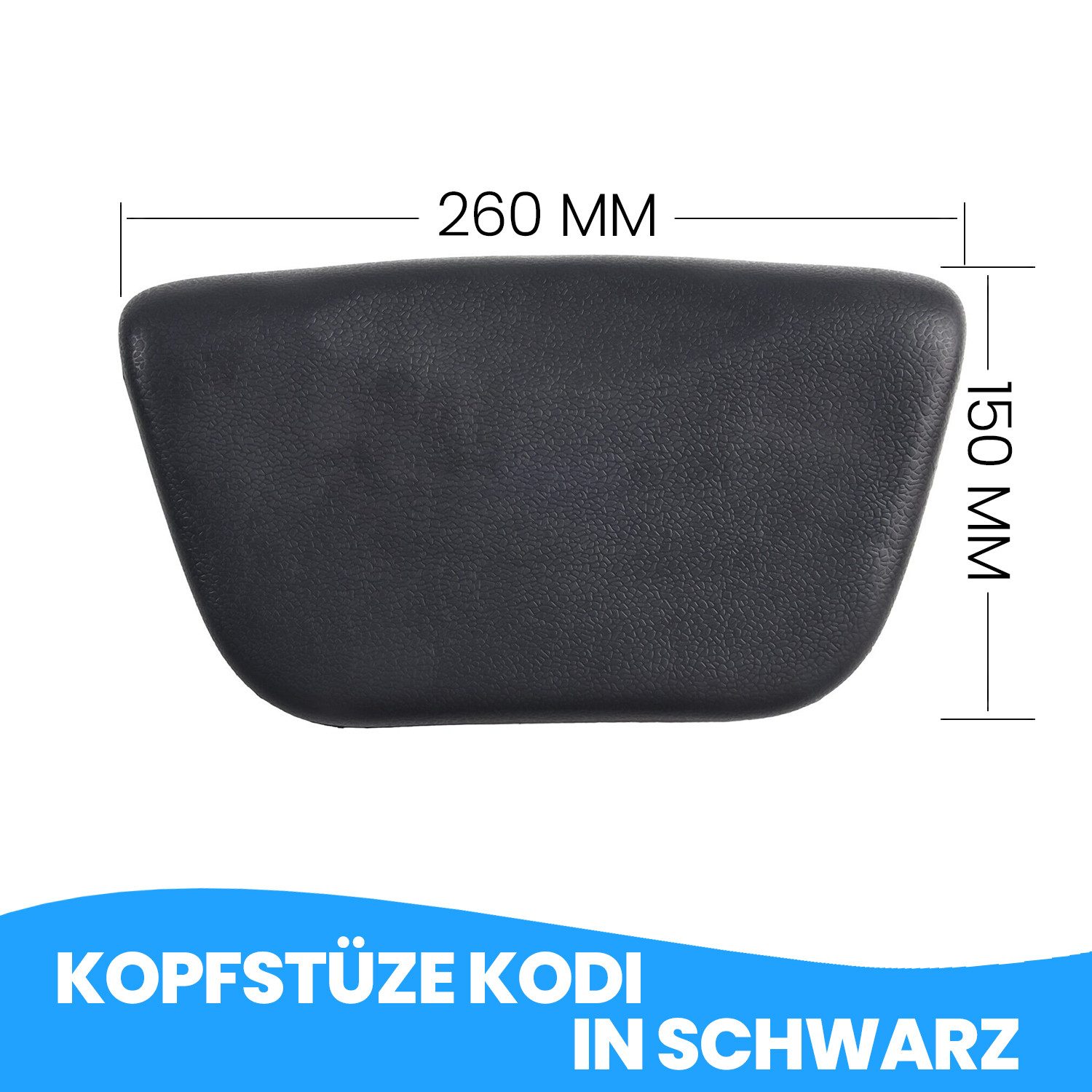 KOLMAN Badewanne Badewanne Rechteck TALIA 100x70 mit Kopfstütze KODI