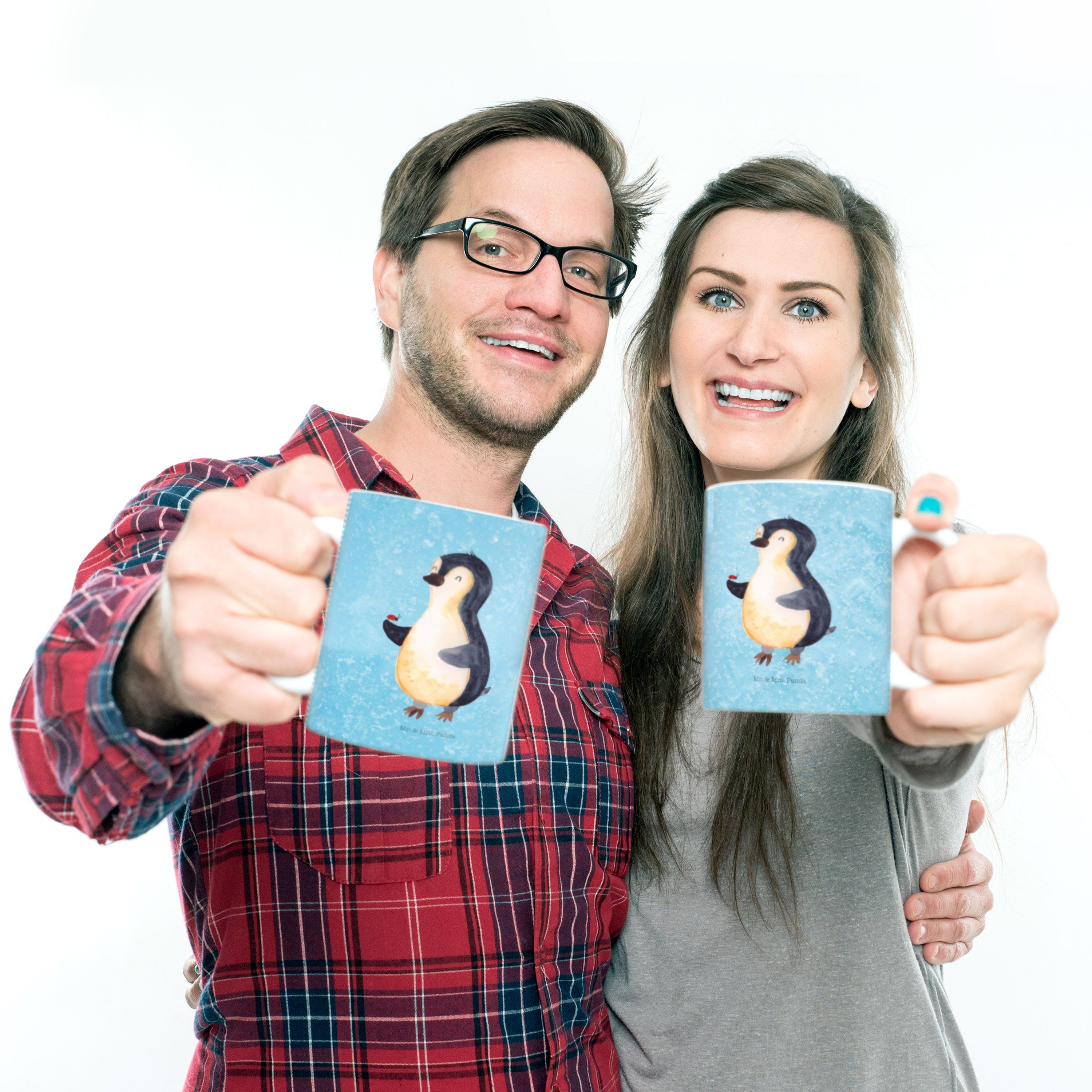 Mr. & Mrs. Marienkäfer - - R, Kinderbecher Kunststoff Panda aufmerksam, Eisblau Kindergarten, Pinguin Geschenk