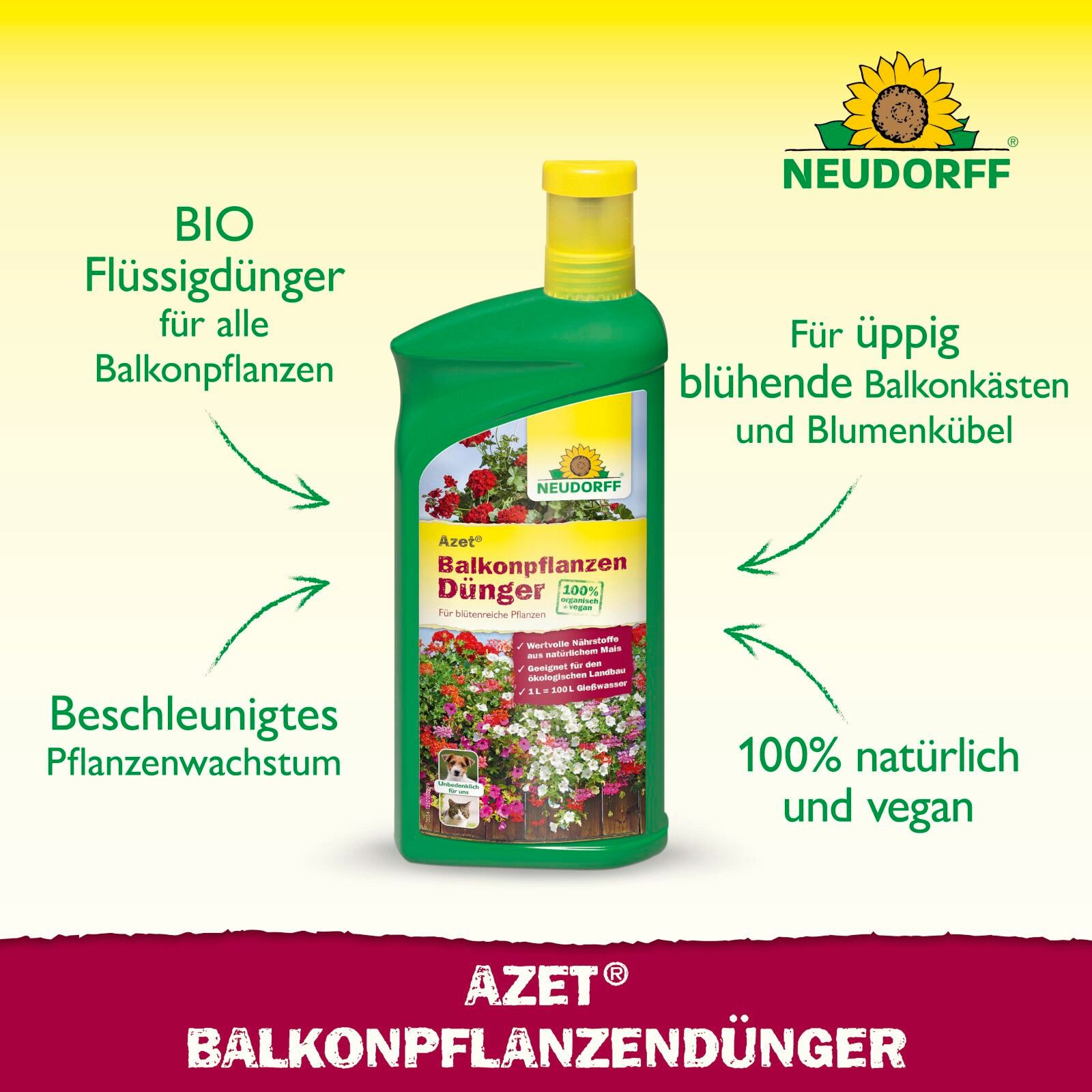 Neudorff Pflanzendünger BioTrissol BalkonpflanzenDünger 1 Liter günstig online kaufen