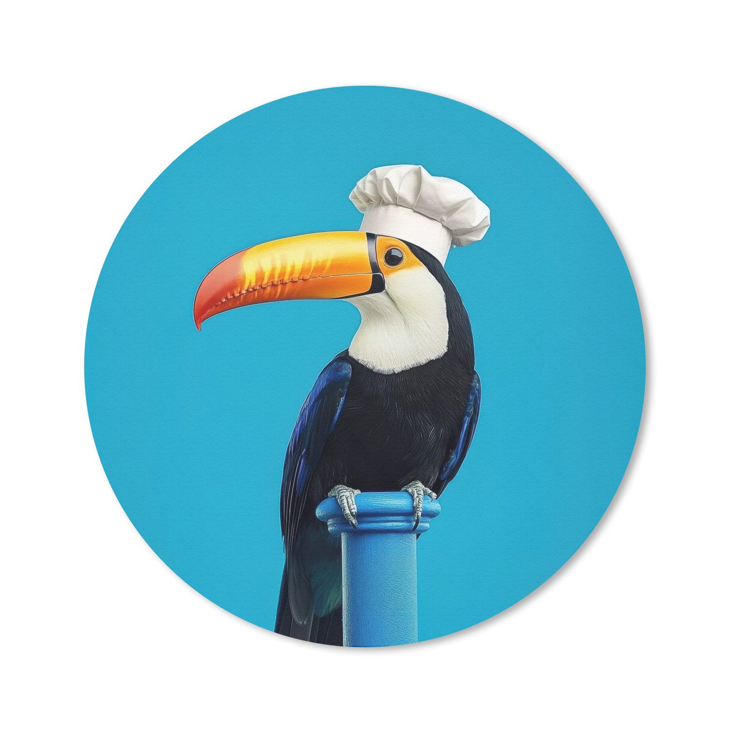 Kochmütze - Tukan - Blau