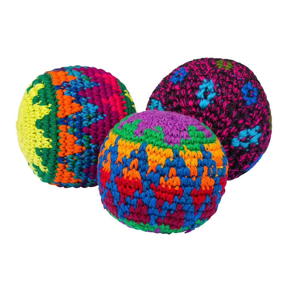 Spielball Footbag-Set Bean Bags - farbenfroh