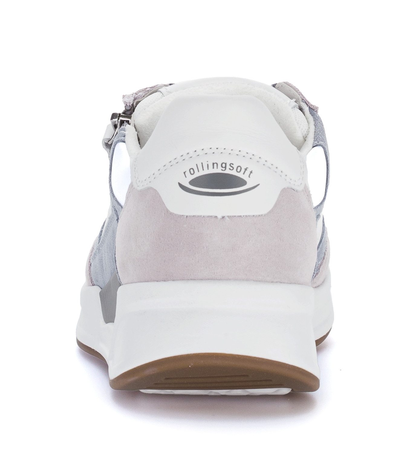 rollingsoft Keilsneaker, Freizeitschuh, Halbschuh, Schnürschuh mit Kontrastbesätzen, G-Weite