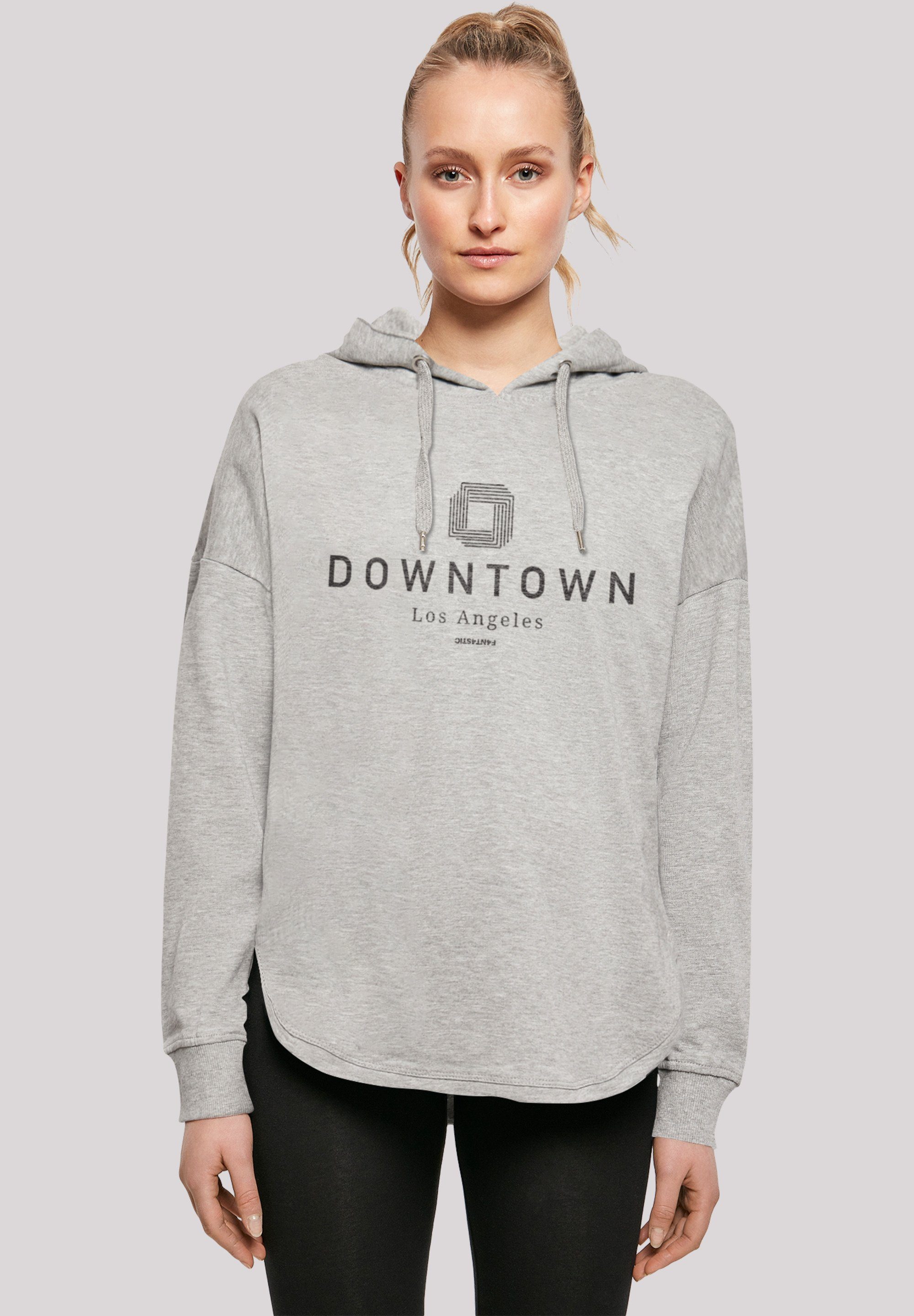 F4NT4STIC Kapuzenpullover Downtown LA OVERSIZE HOODIE Print grey