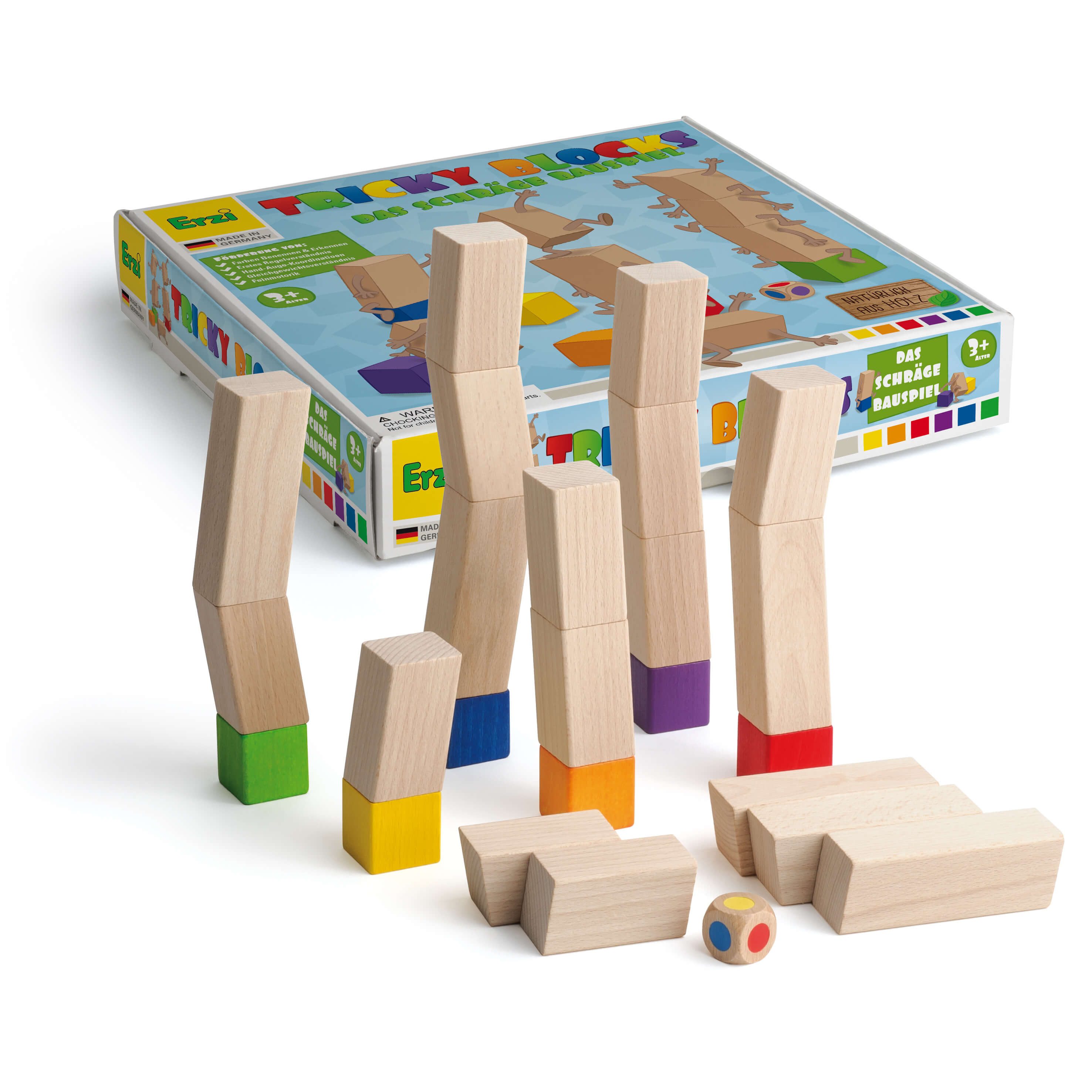 Erzi® Spiel Erzi Spiel Tricky Blocks