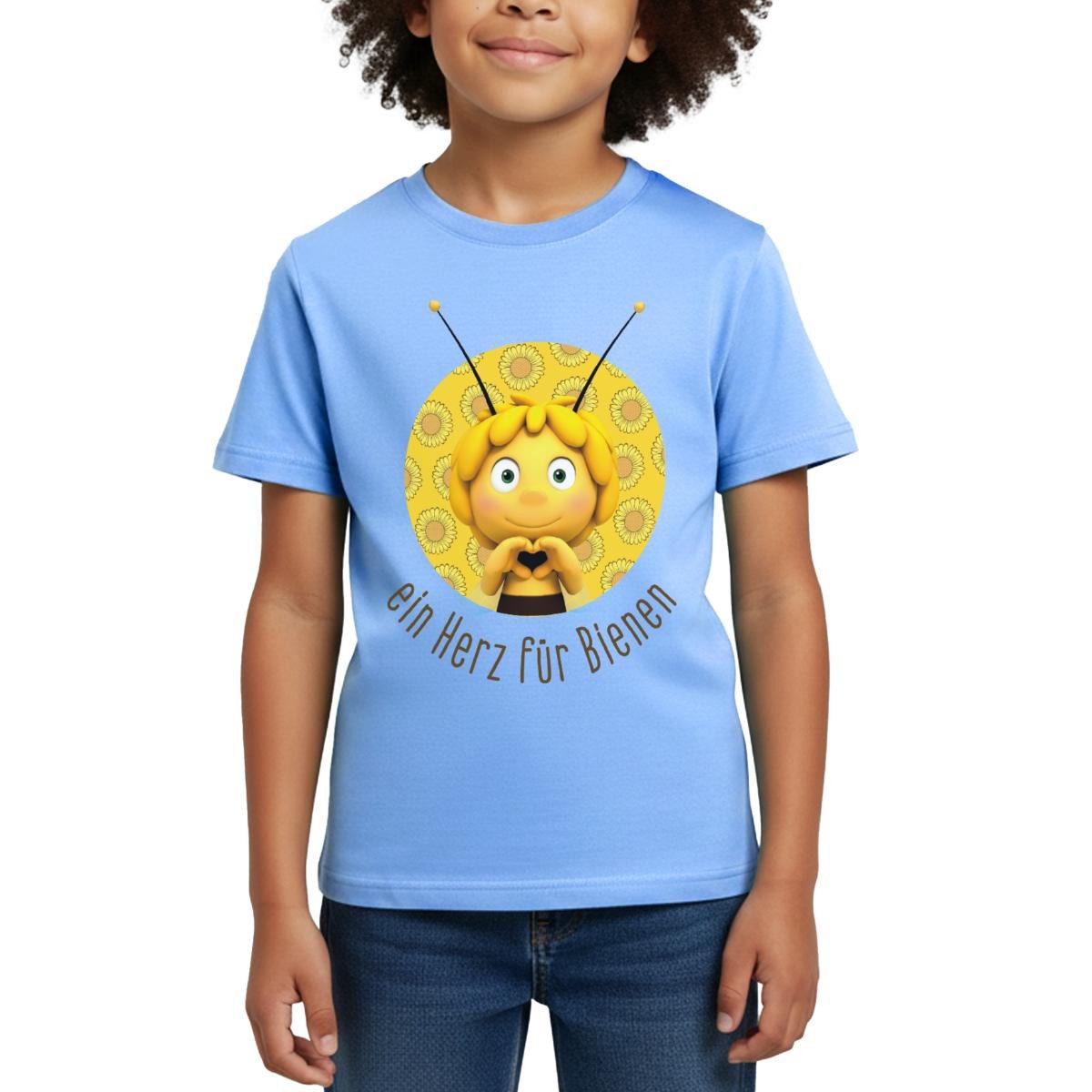 T-Shirt Biene Maja Ein Herz Für Bienen Kinder T-Shirt