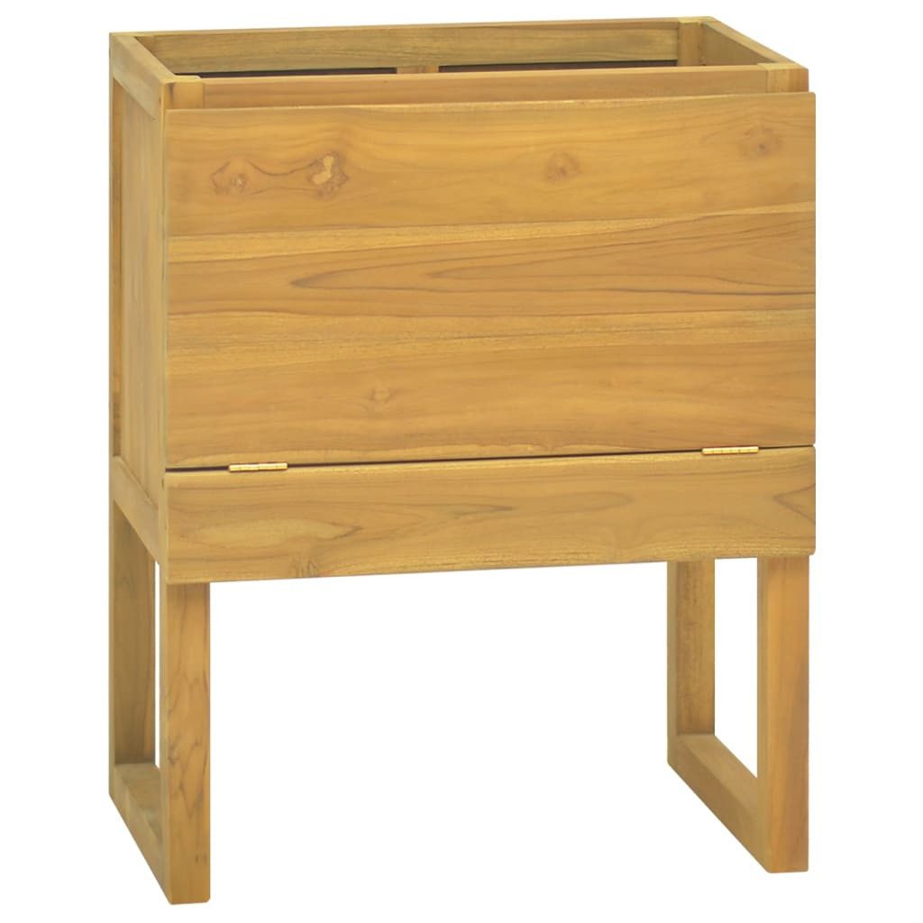 vidaXL Badregal 60 x 40 x 75 cm Badschrank 60x45x75 cm Massivholz Teak