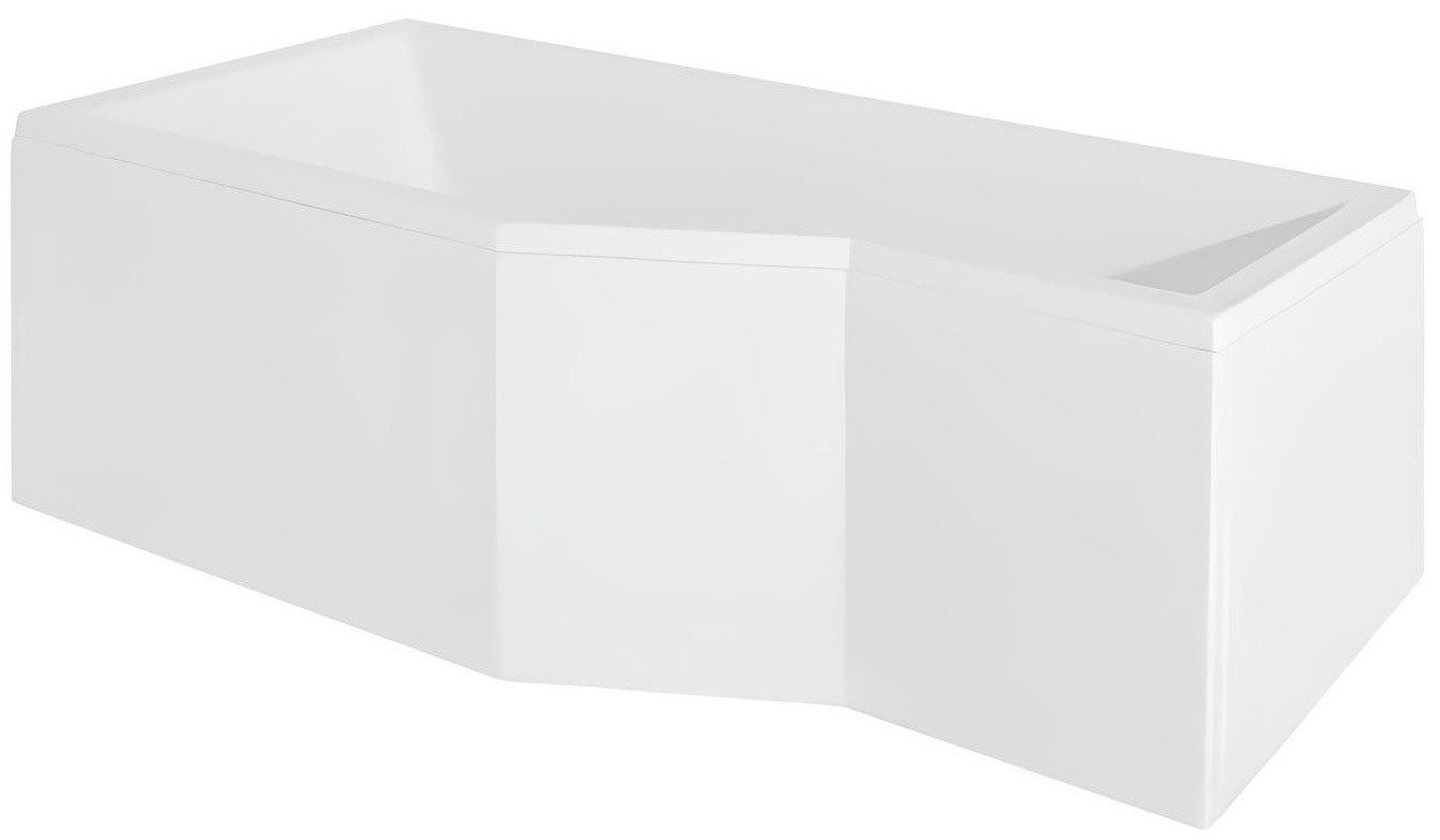 Xlmoebel Badewanne Rechteckige Acryl-Badewanne mit Duschwand in elegantem Design, Hergestellt in Europa