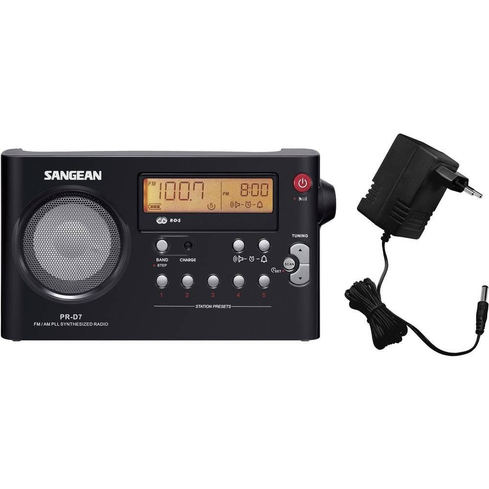 Sangean Kofferradio PR-D7-BK Radio