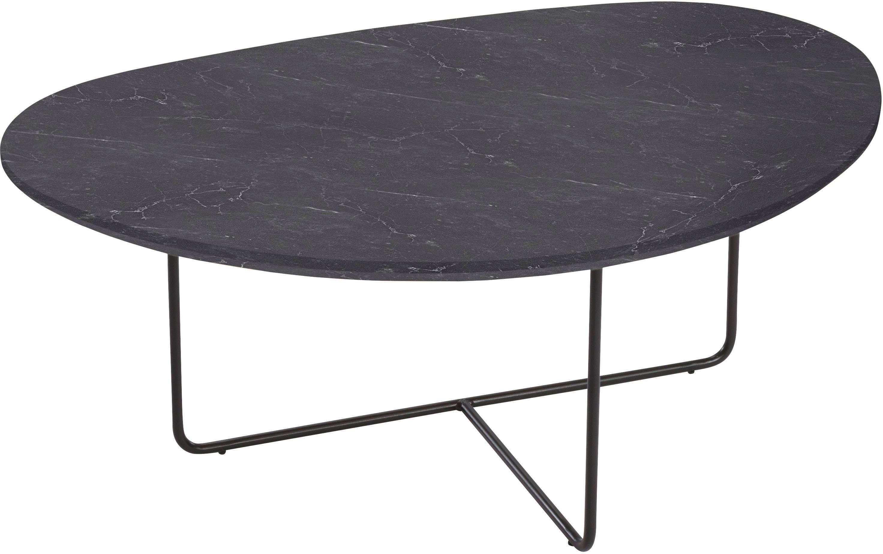 wahlweise Tischplatte 7721, HASSE storm Keramik negro COLLECTION in oder Asteiche Schwarz MÖBEL in Couchtisch