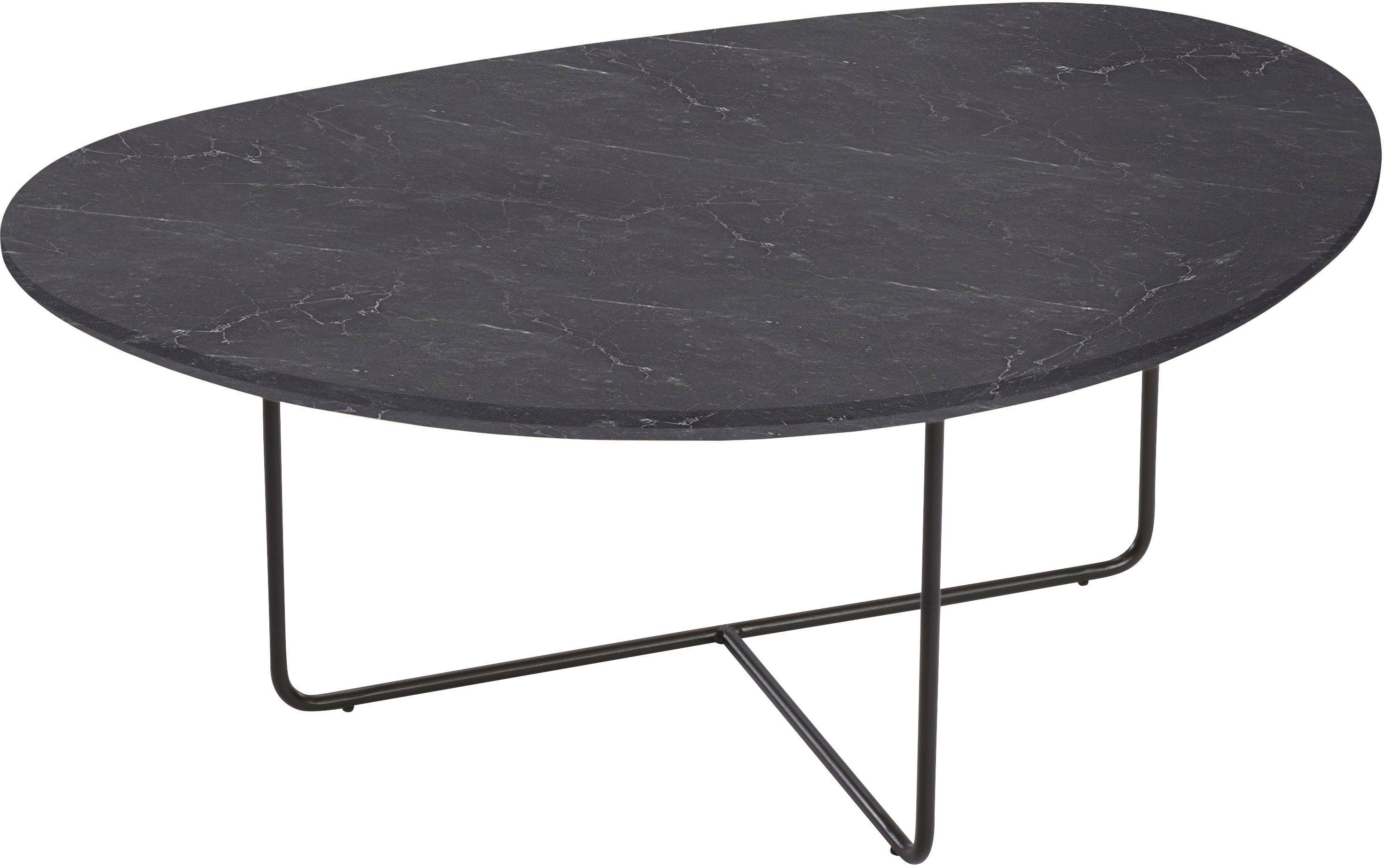 HASSE MÖBEL COLLECTION Couchtisch 7721, Tischplatte wahlweise in Keramik storm negro oder in Asteiche Schwarz