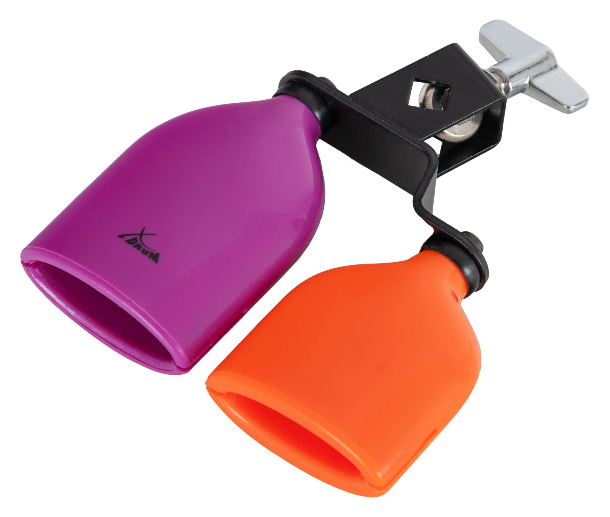 XDrum Cowbell PB3-VTOG Percussion Block Dual - Agogo Bells aus Kunststoff, Agogo Bells aus Kunststoff!