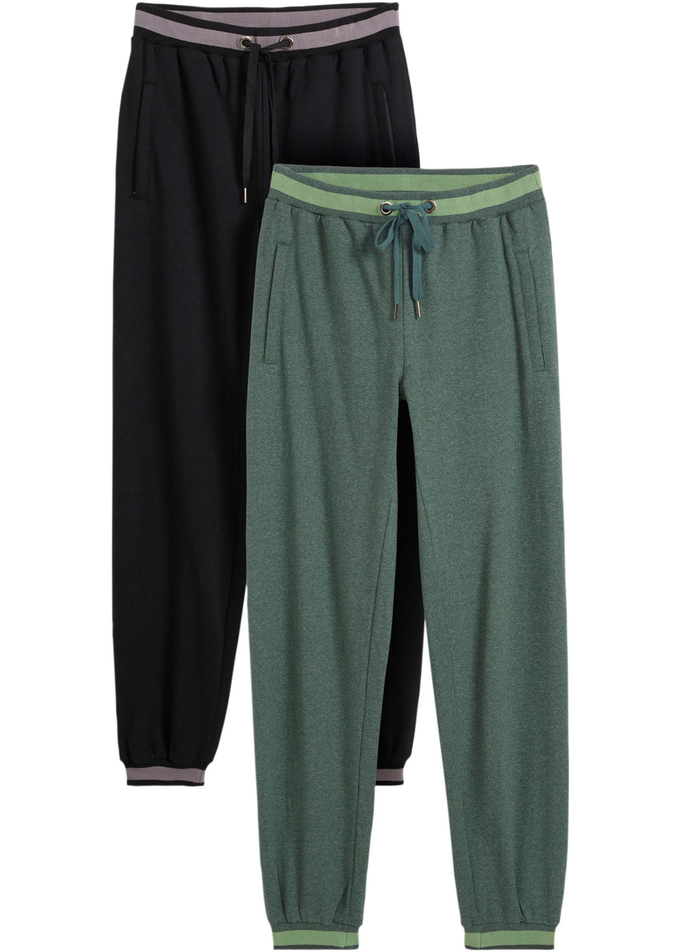 bonprix Sweathose (Packung, 2-tlg., 2) Sweathose aus Baumwoll-Mix, 2er Pack günstig online kaufen