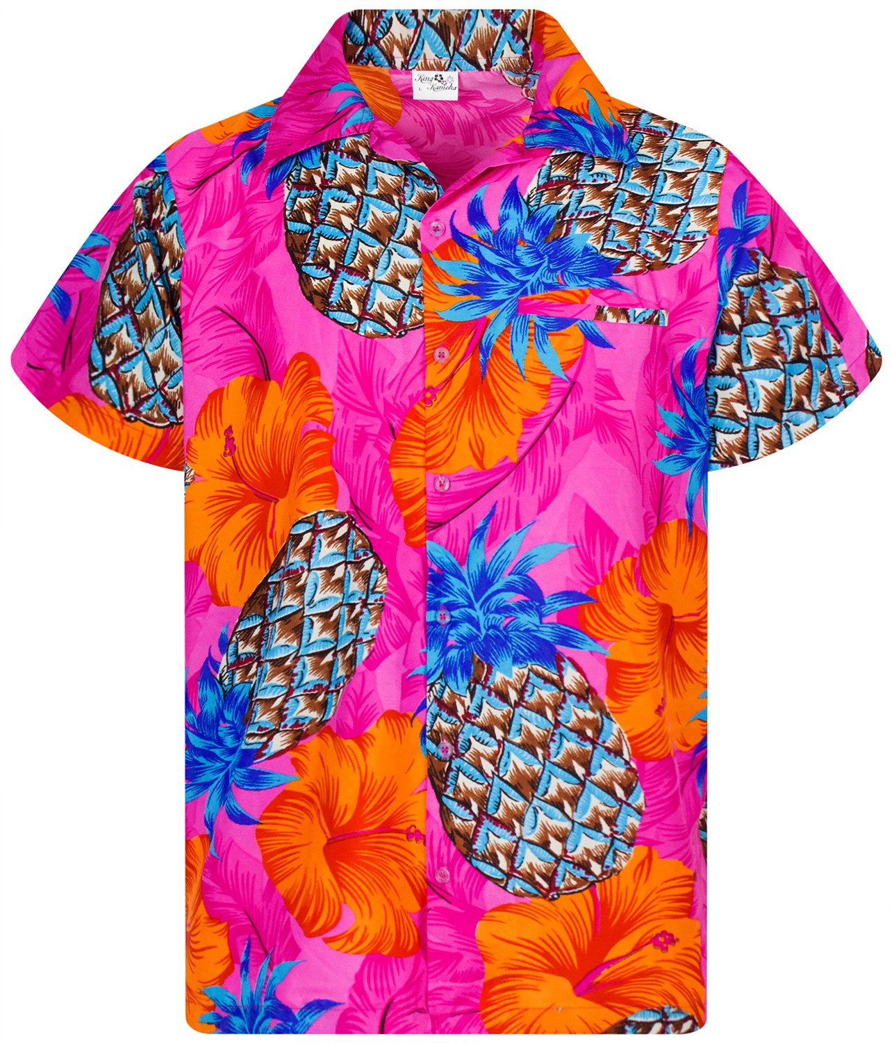 King Kameha Hawaiihemd Pineapple Hibiscus Funky günstig online kaufen