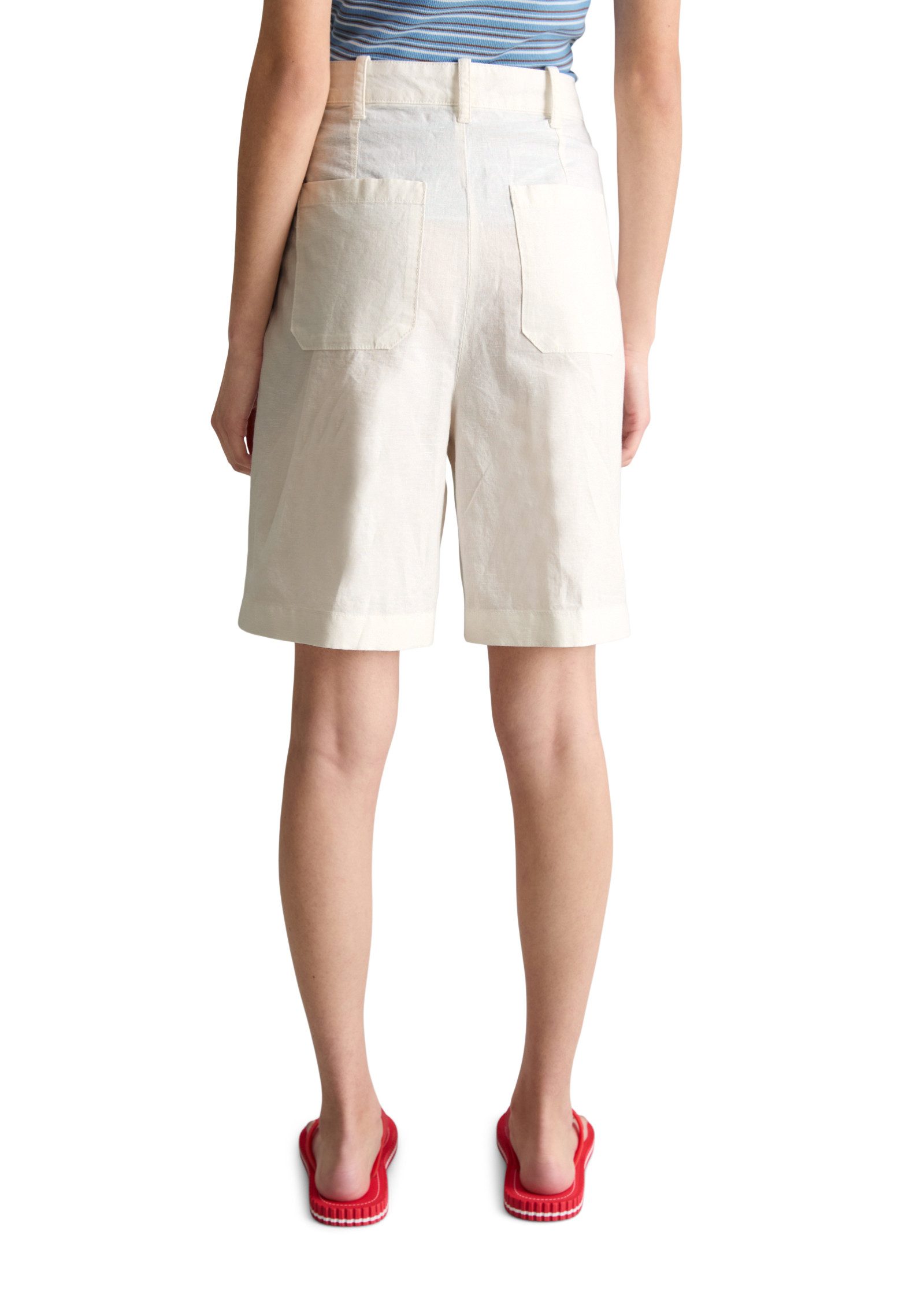 Marc O'Polo DENIM Shorts aus Leinen-Baumwolle-Mix – Bild 3 von 5