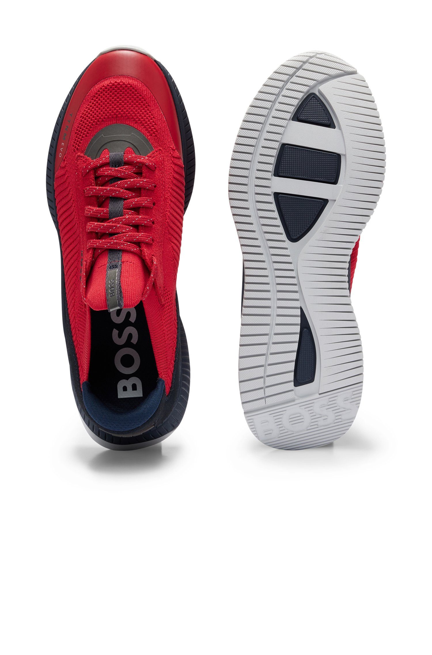 BOSS Evo Angabe, (keine 1-tlg) Rot (641) Sneaker