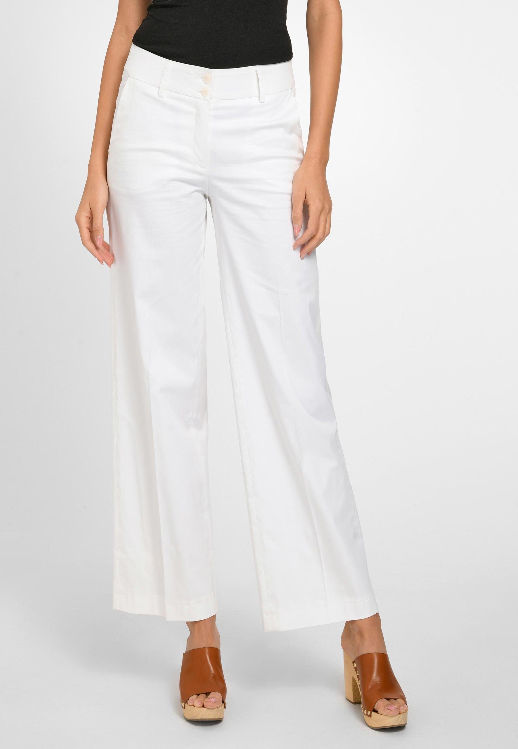 St. Emile Stoffhose Cotton weiss