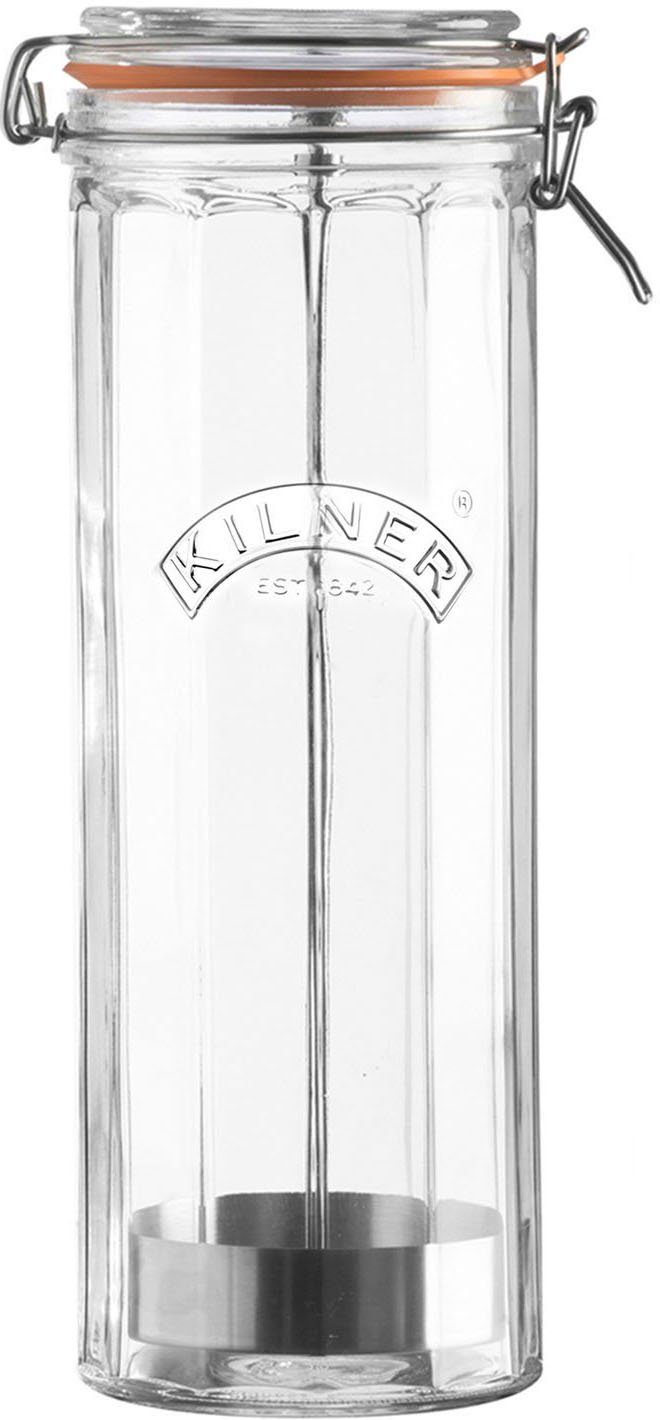 2 Spaghetti, Liter für spülmaschinengeeignet, Glas, Vorratsglas, (1-tlg), KILNER