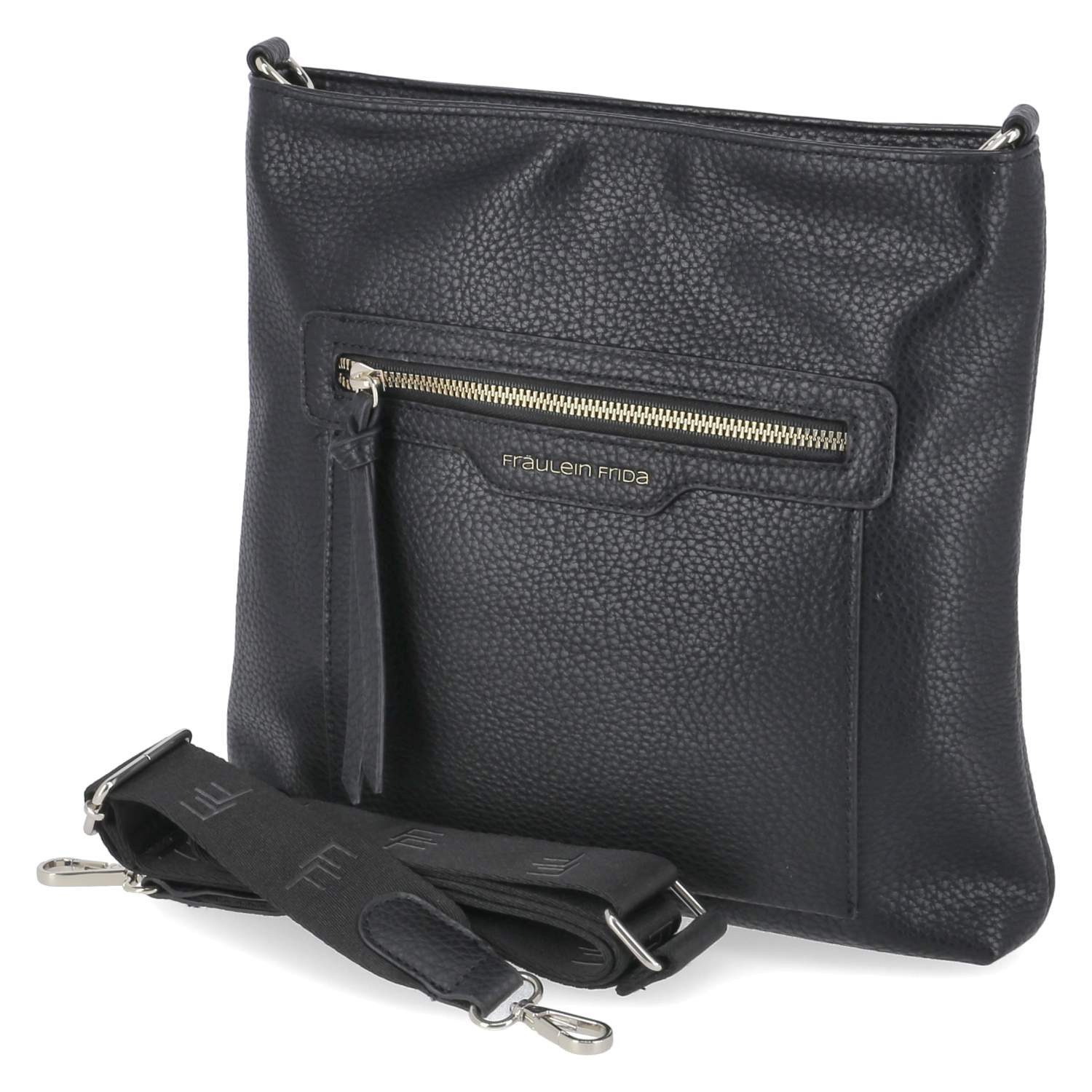 Fräulein Frida Handtasche Fräulein Frida FF2102,100 Damen Umhängetaschen Synthetik black