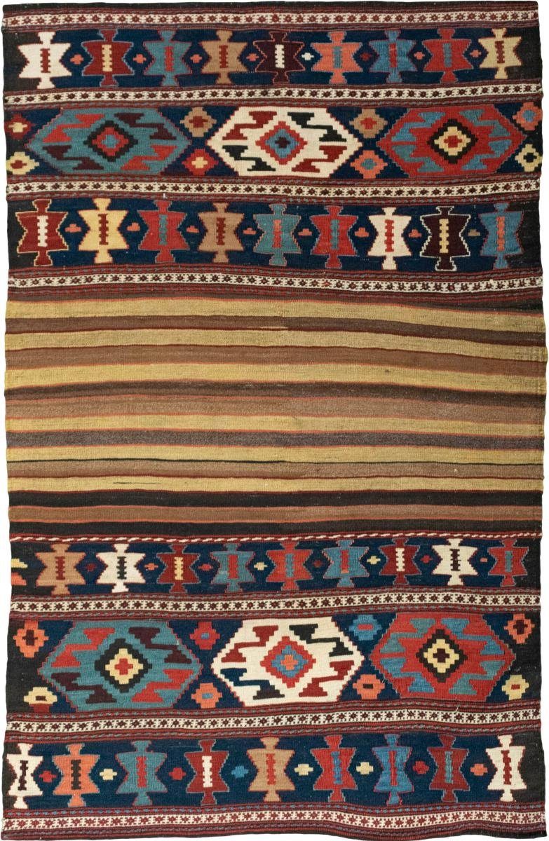 Orientteppich Kelim Fars Ghashghai Antik 110x170 Handgewebter Orientteppich, Nain Trading, rechteckig, Höhe: 4 mm